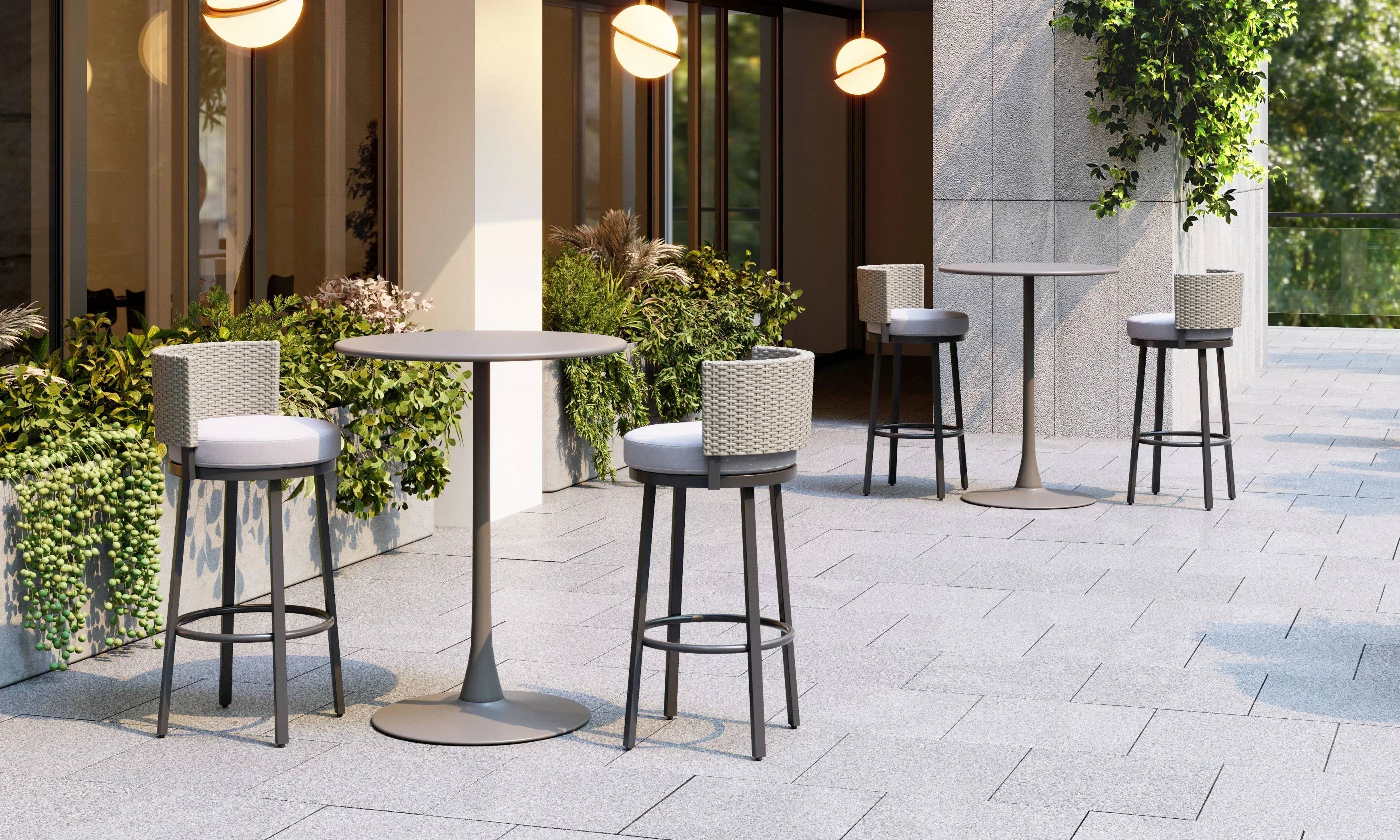 Midnight Wave Barstool White - Image 3
