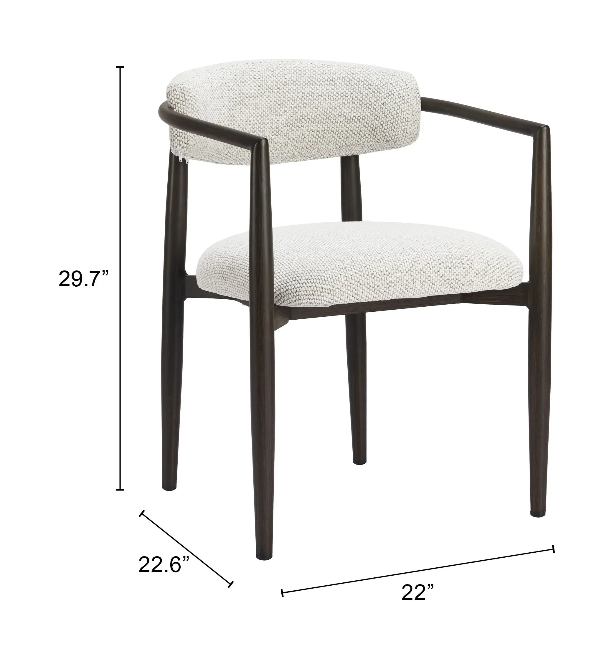 Midori Dining Chair White - Set of 2 - Image 5