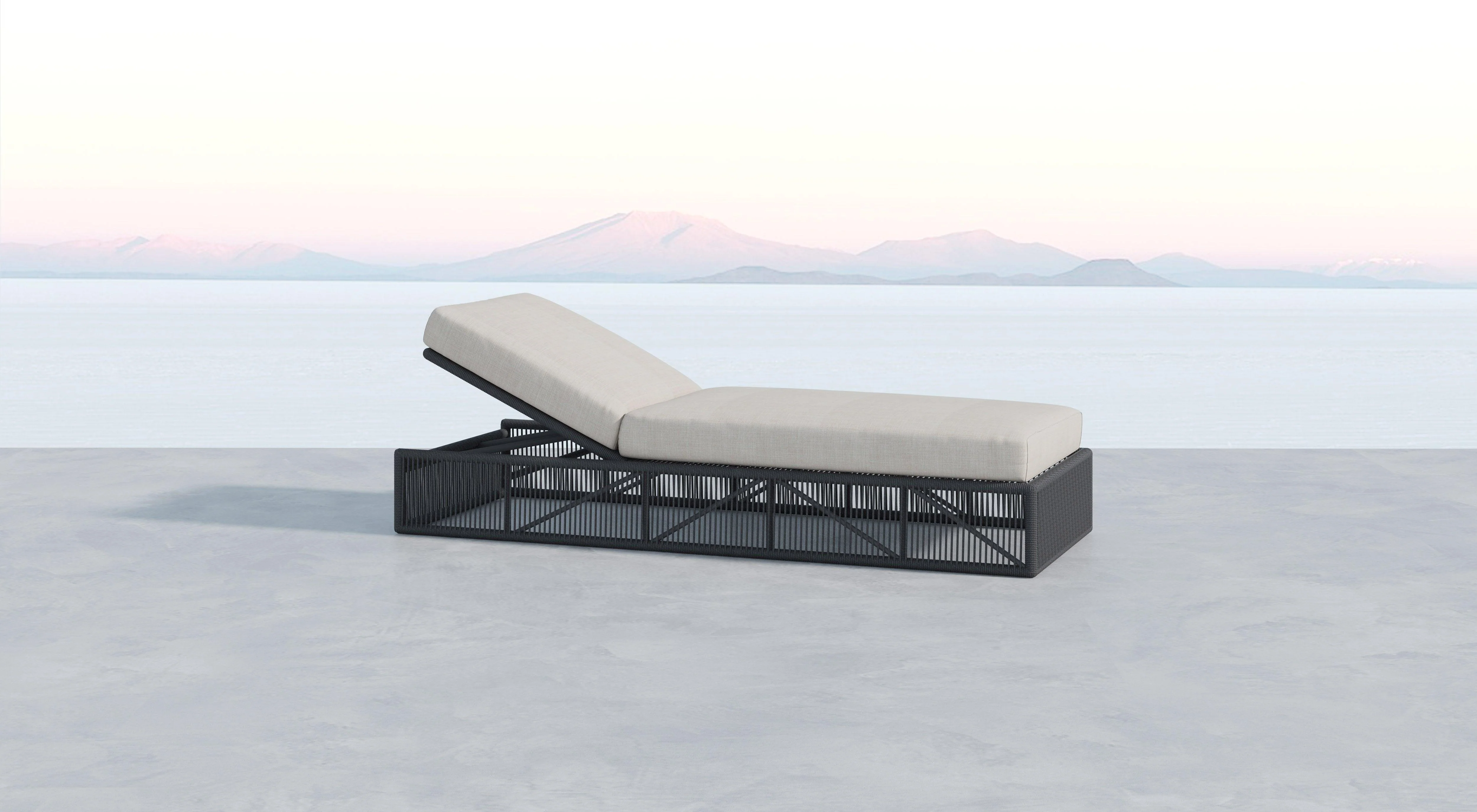 Milano Adjustable Chaise in Echo Ash w/ Self Welt - Image 2