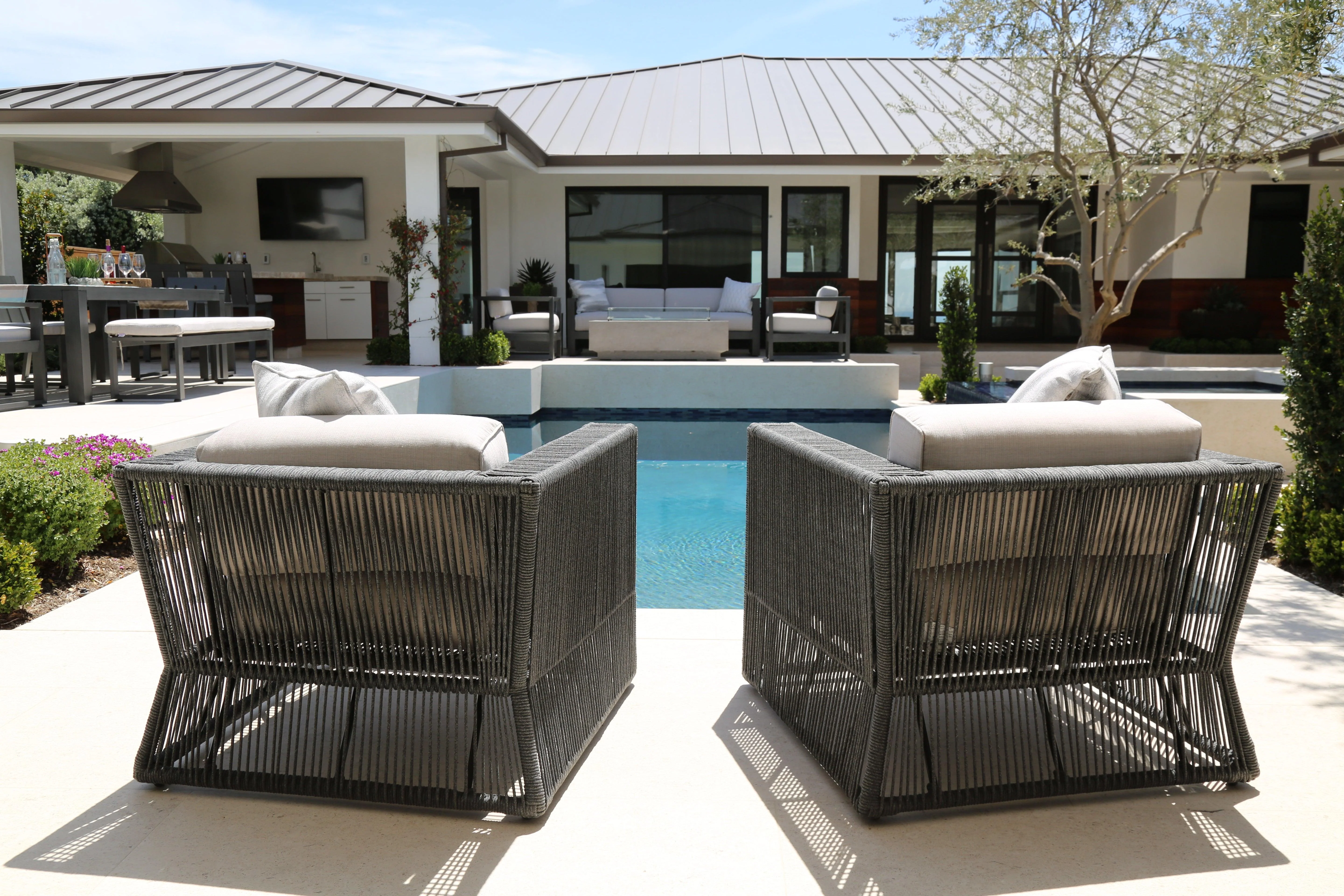 Milano Club Chair in Echo Ash w/ Self Welt - Image 3