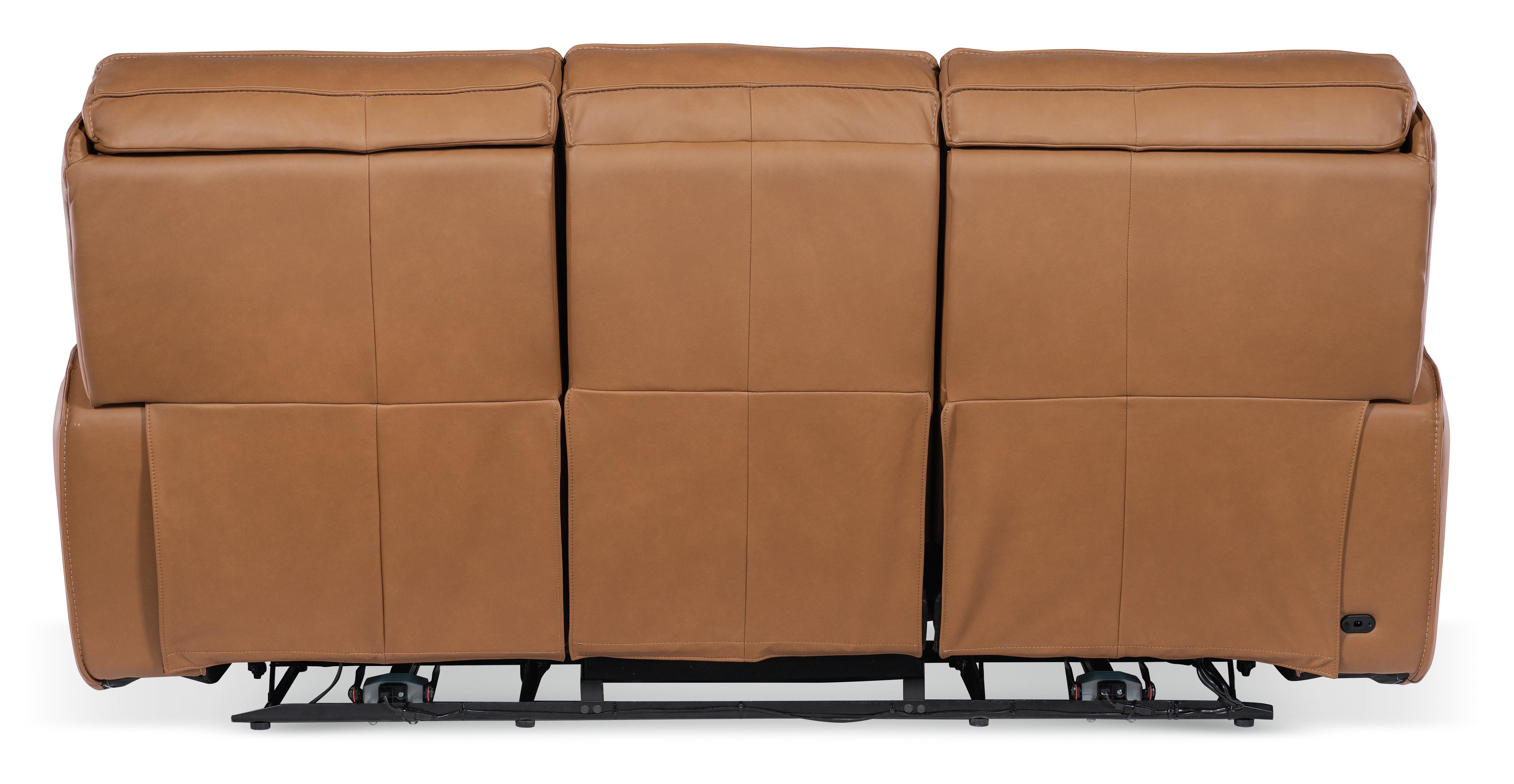 Miles Zero Gravity Power Sofa w/ Power Headrest - Brown - Image 2