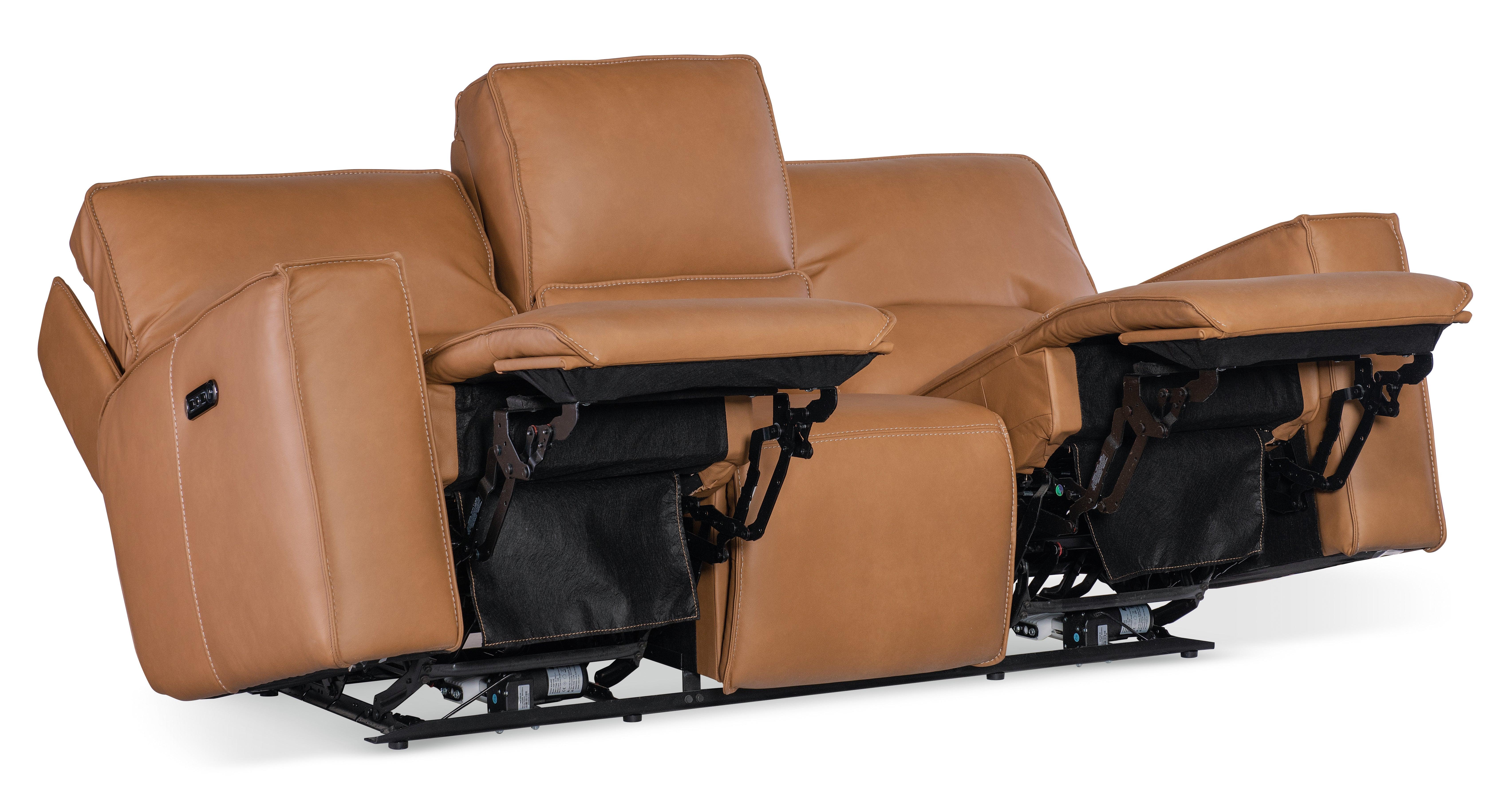 Miles Zero Gravity Power Sofa w/ Power Headrest - Brown - Image 3