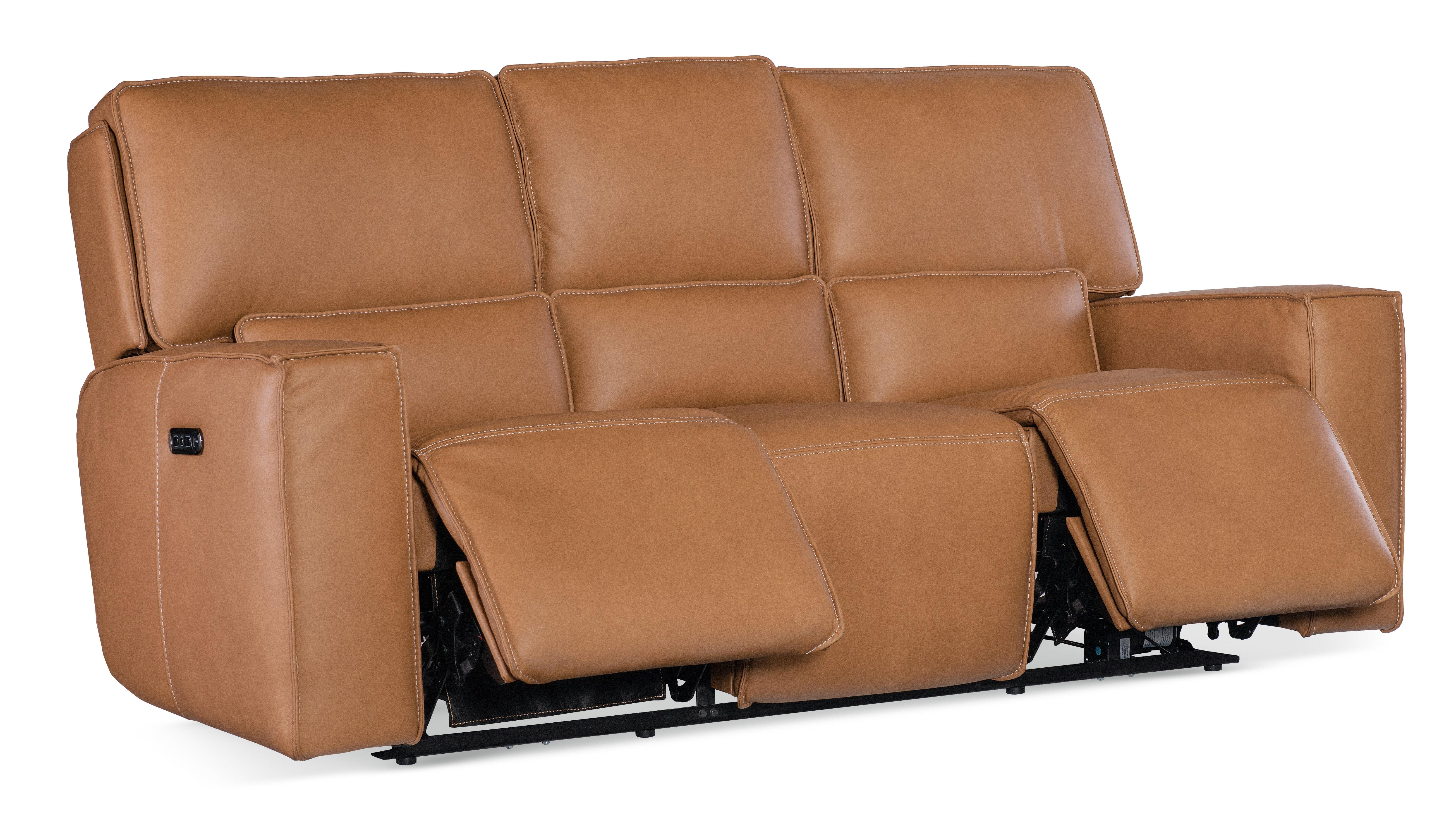 Miles Zero Gravity Power Sofa w/ Power Headrest - Brown - Image 4