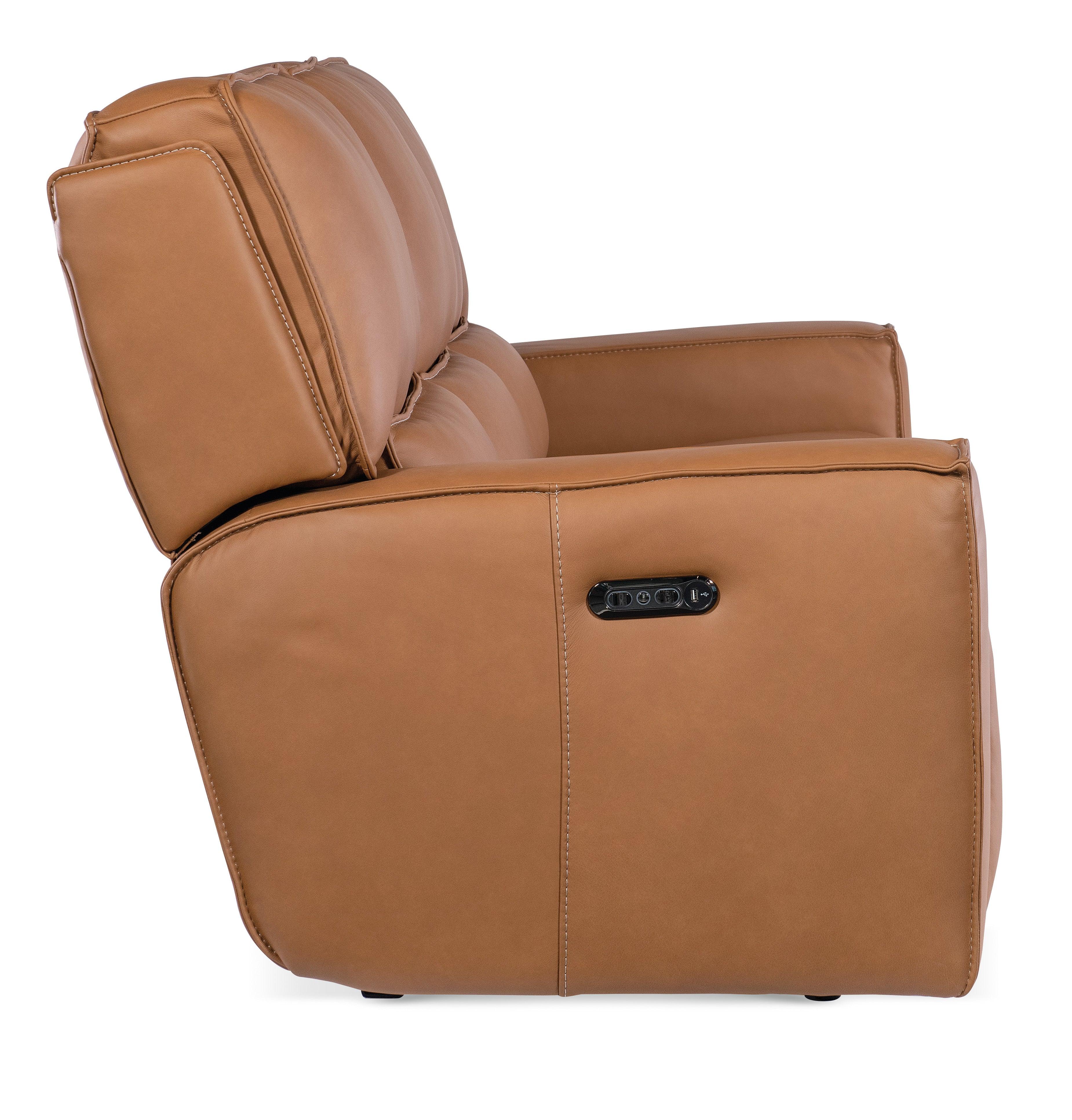 Miles Zero Gravity Power Sofa w/ Power Headrest - Brown - Image 5