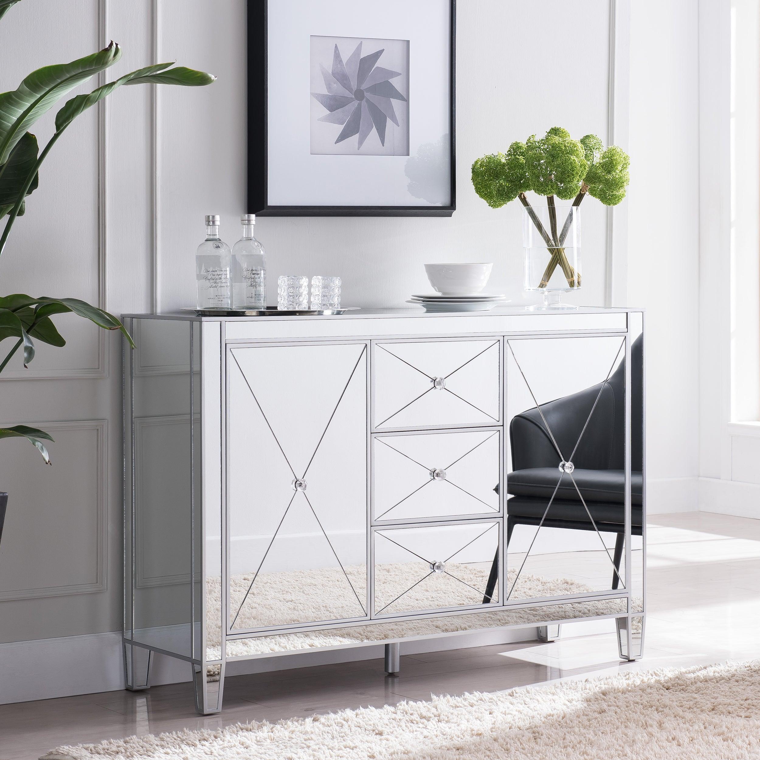 Mirage 3-Drawer Mirrored Cabinet - Image 2