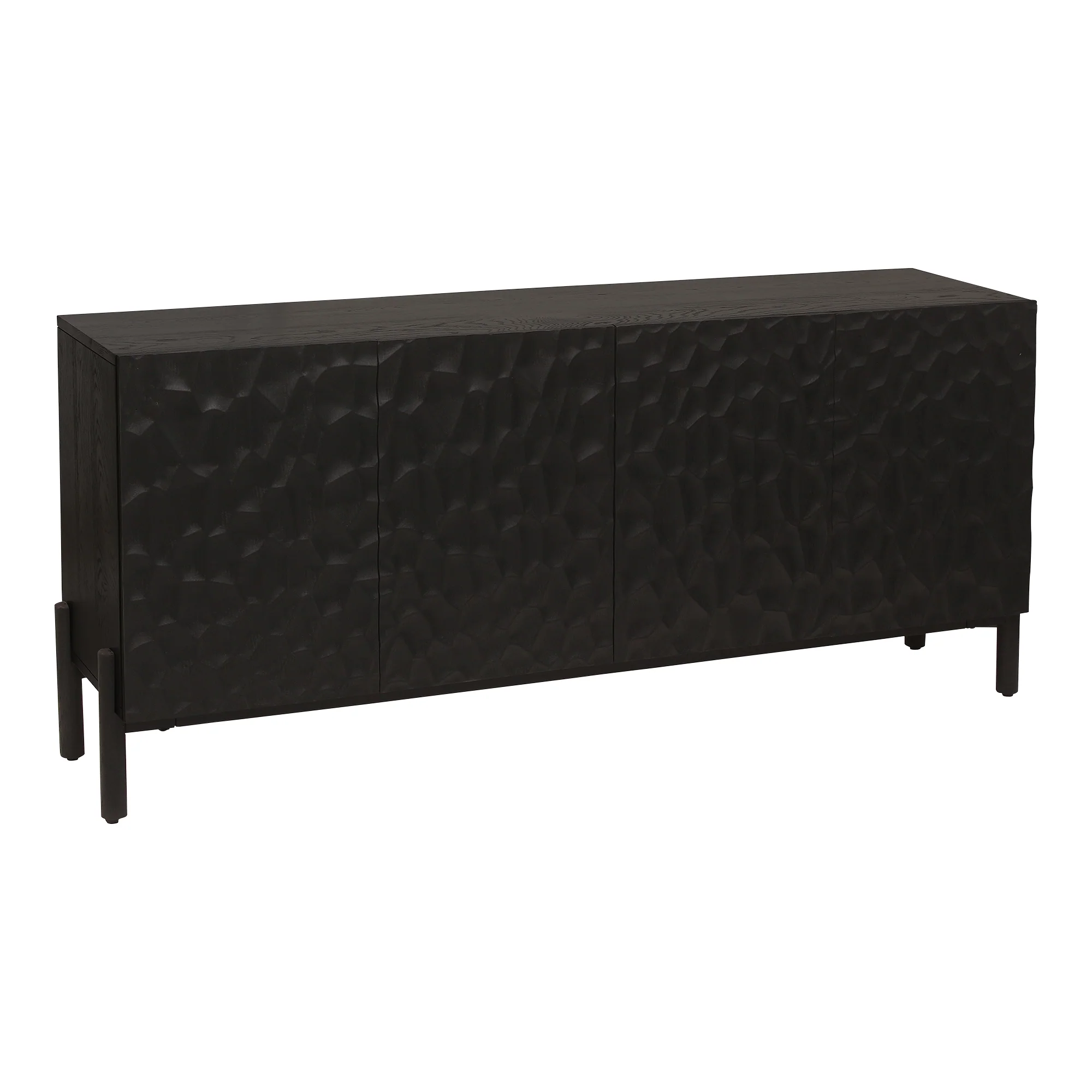 Misaki Oak Sideboard Black - Image 3