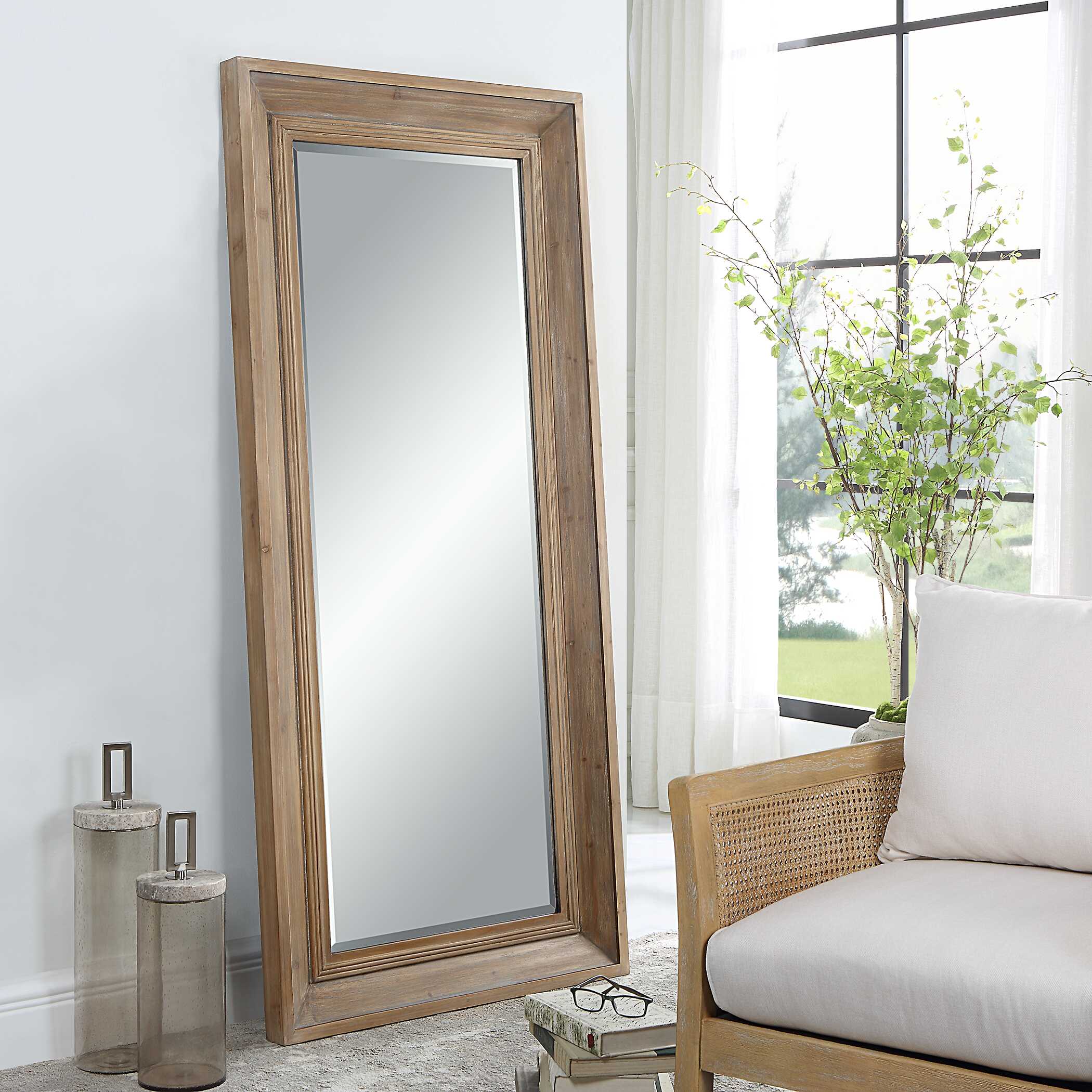 Missoula Large Natural Wood Mirror - Image 3