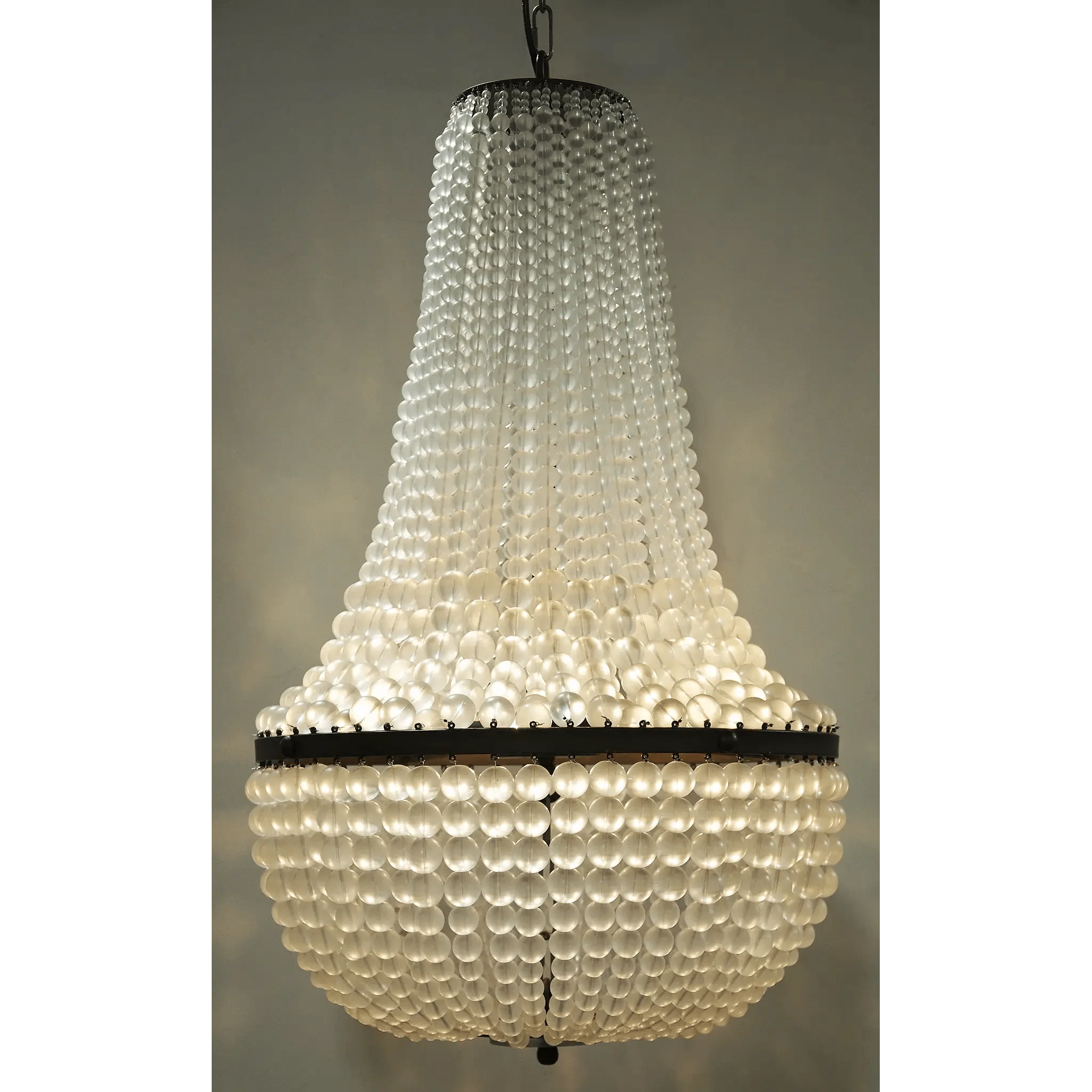 Mist Chandelier, Black Steel