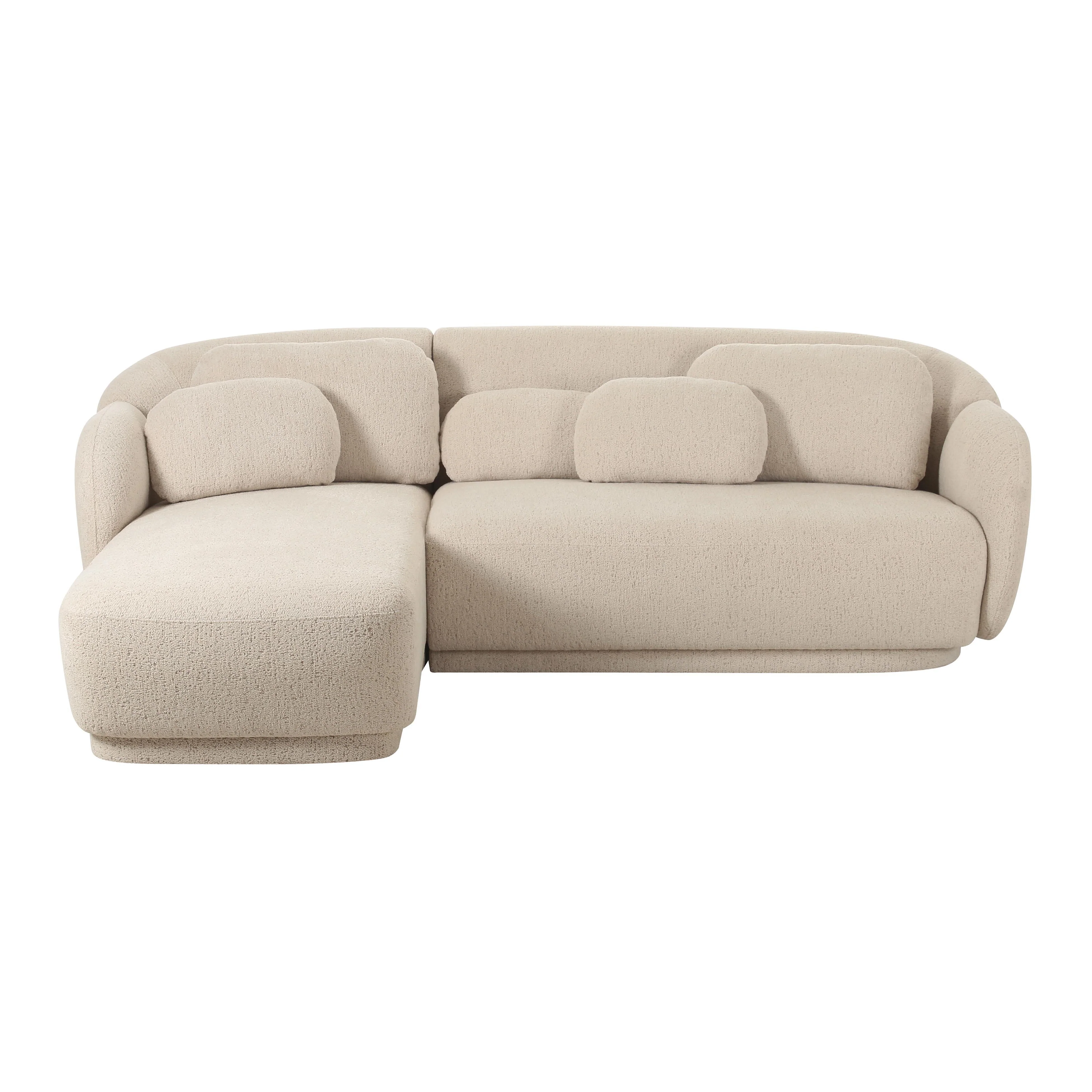 Misty Cream Boucle Sectional - LAF - Image 3