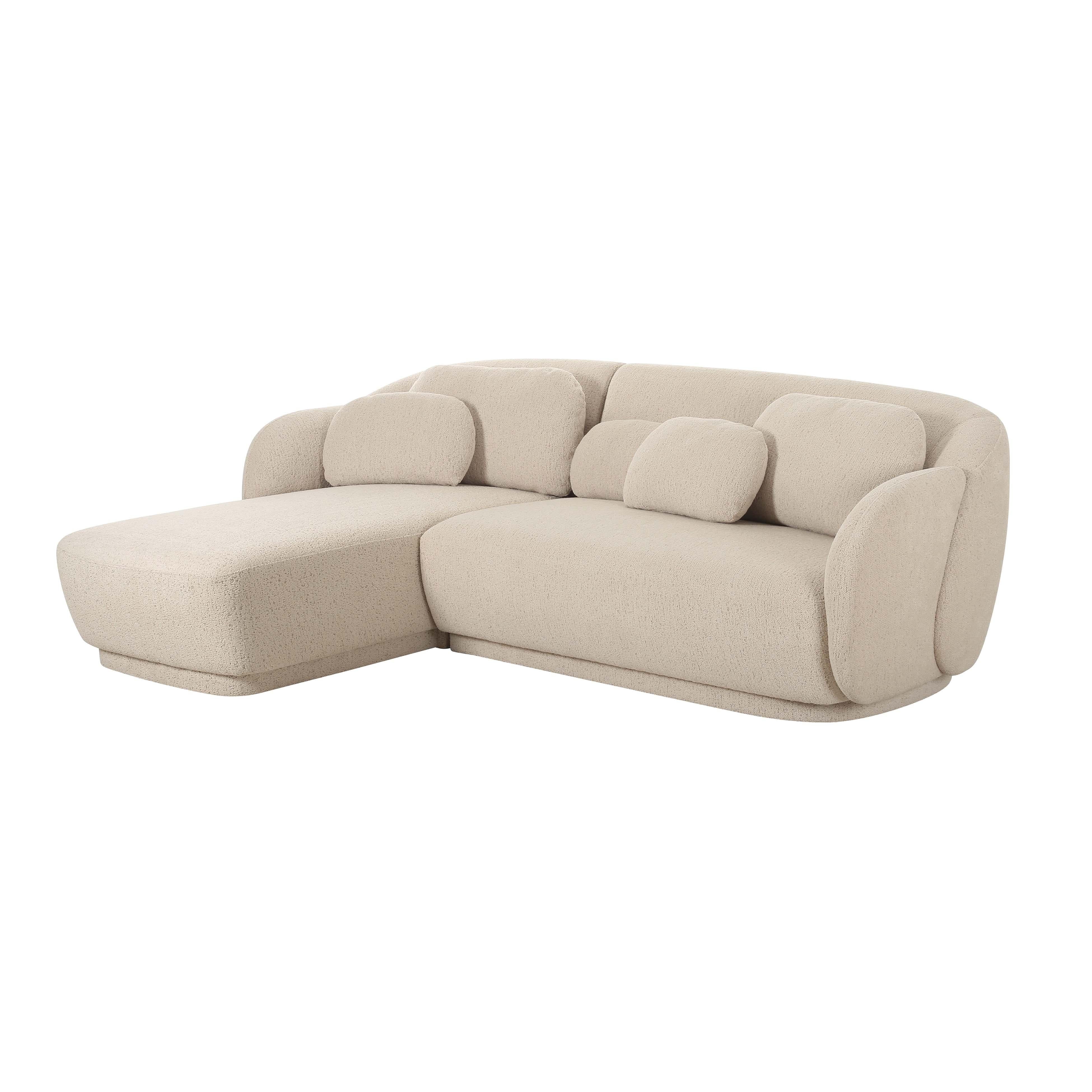 Misty Cream Boucle Sectional - LAF - Image 4