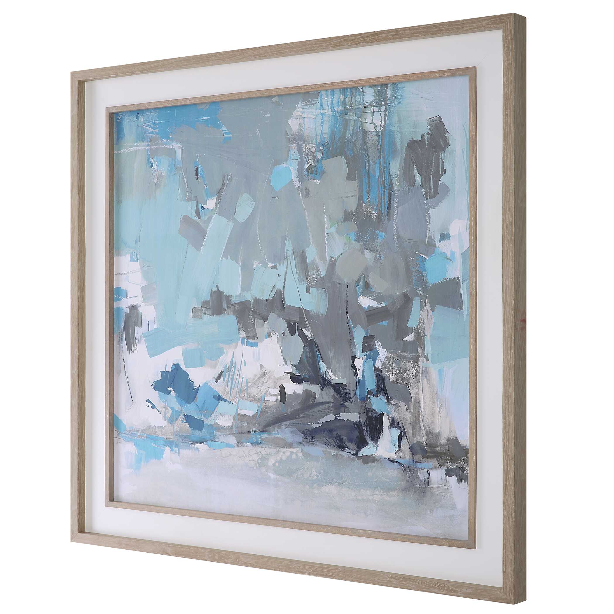 Misty Moonlight Abstract Framed Print - Image 4