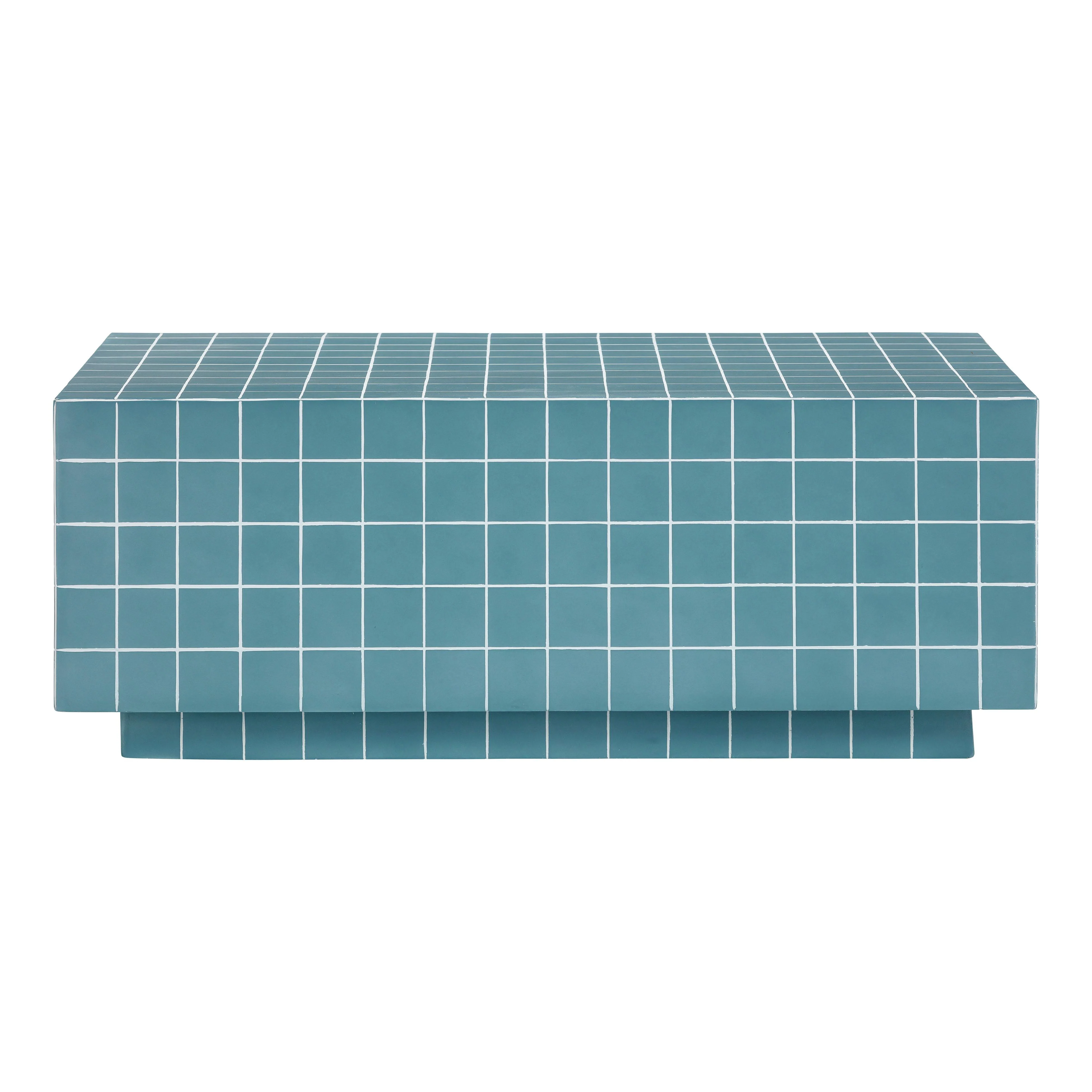 Mixie Blue Tile Indoor / Outdoor Coffee Table - Image 3