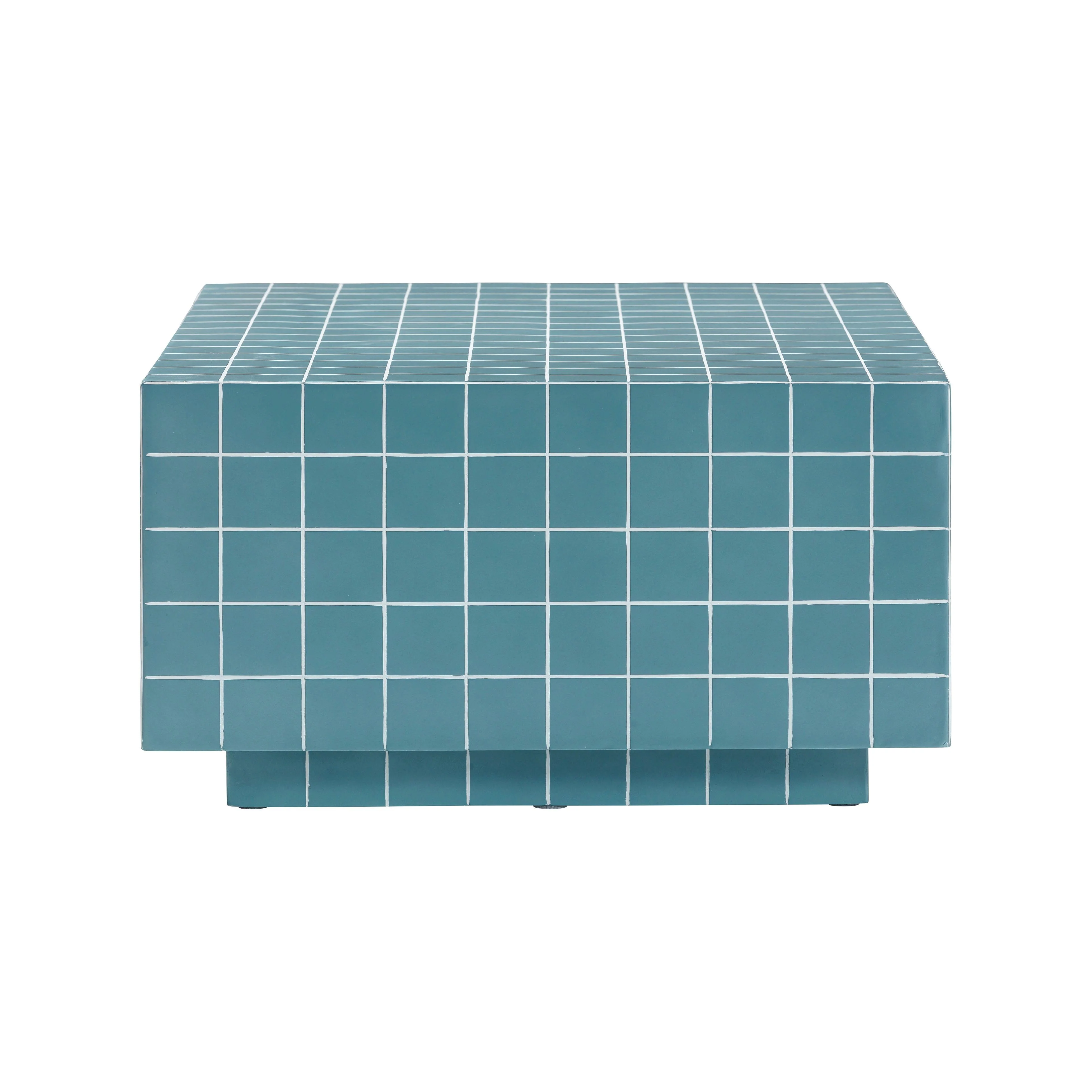 Mixie Blue Tile Indoor / Outdoor Coffee Table - Image 4