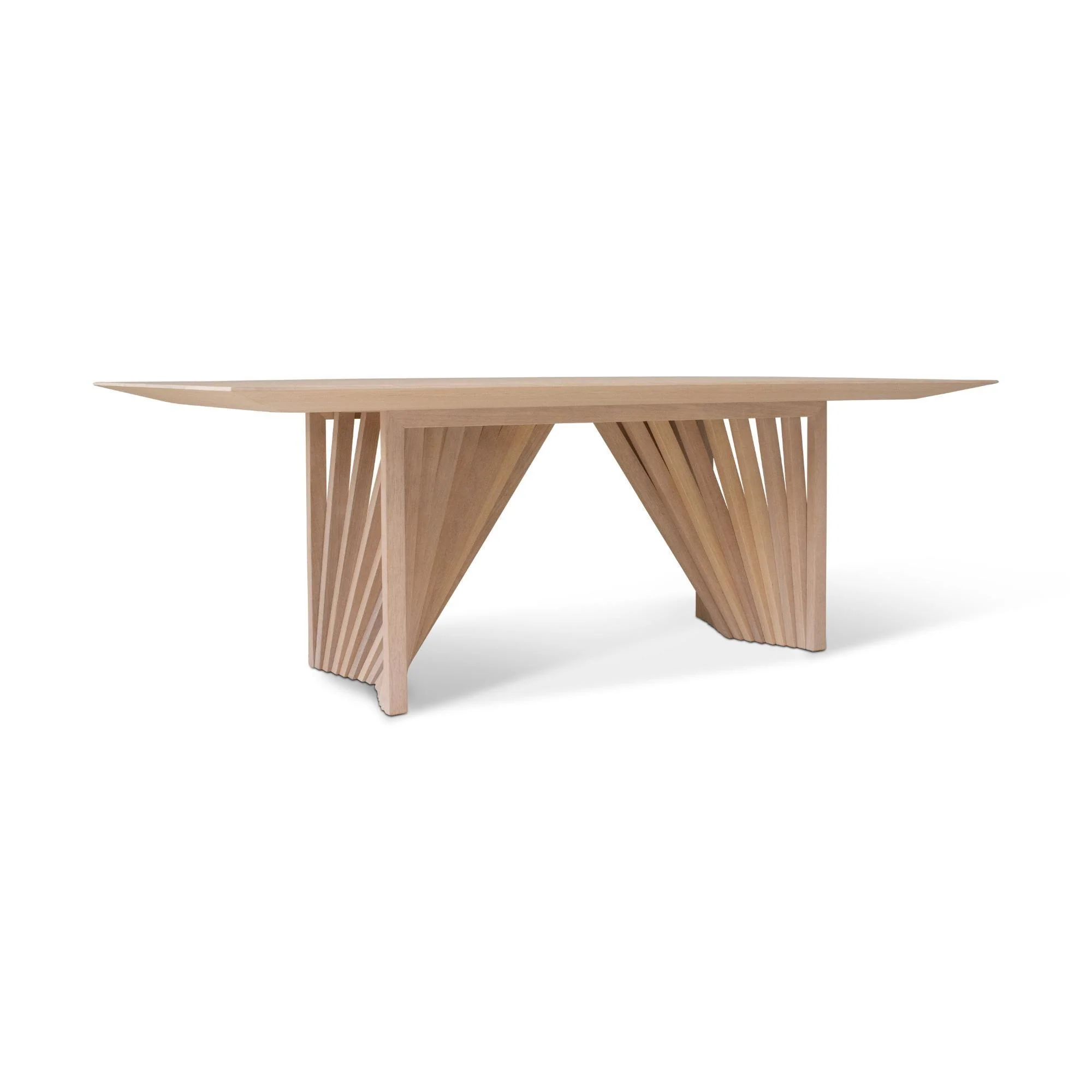 Modern Brazilian - Laguna - Wooden Top Dining Table - Image 4