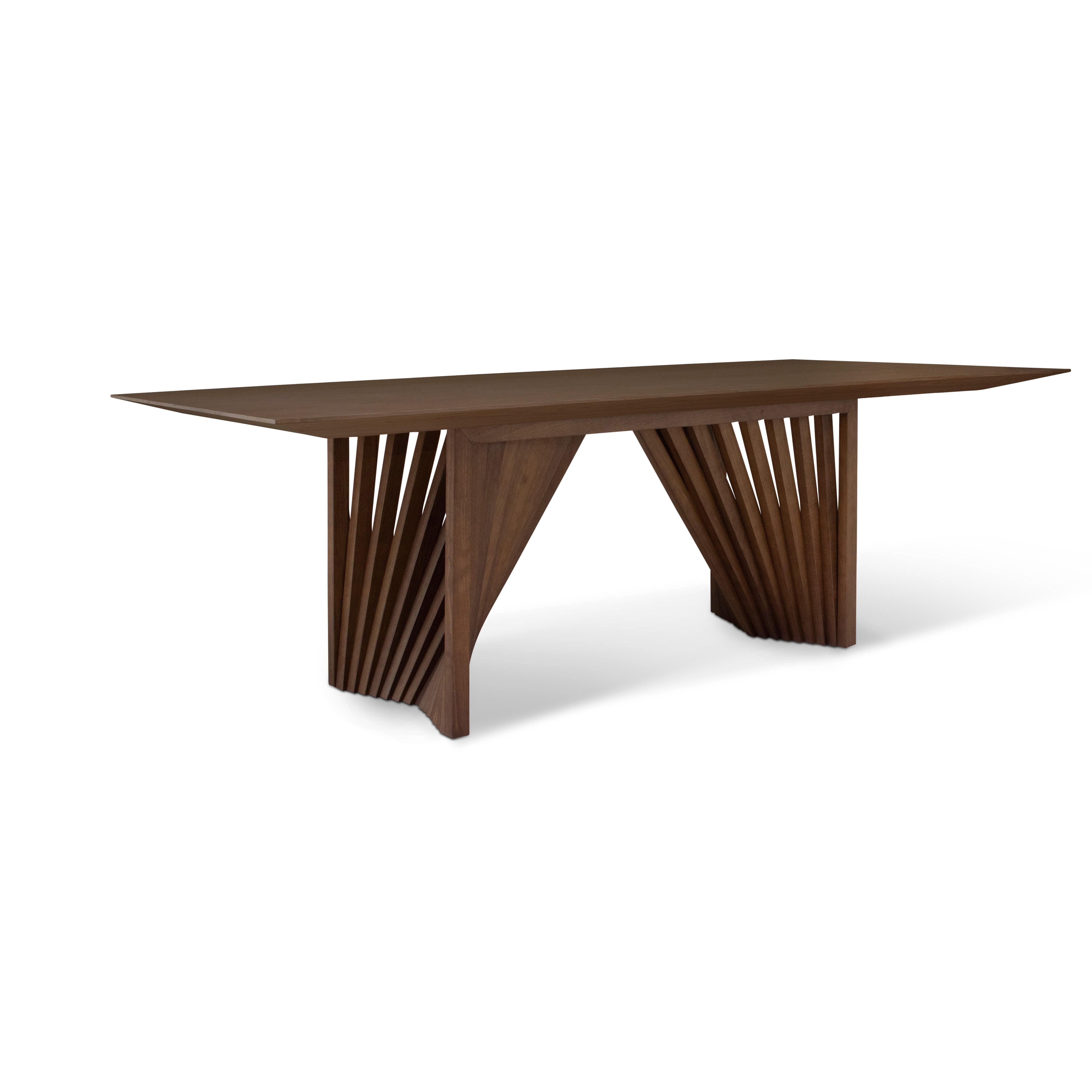 Modern Brazilian - Laguna - Wooden Top Dining Table - Image 8
