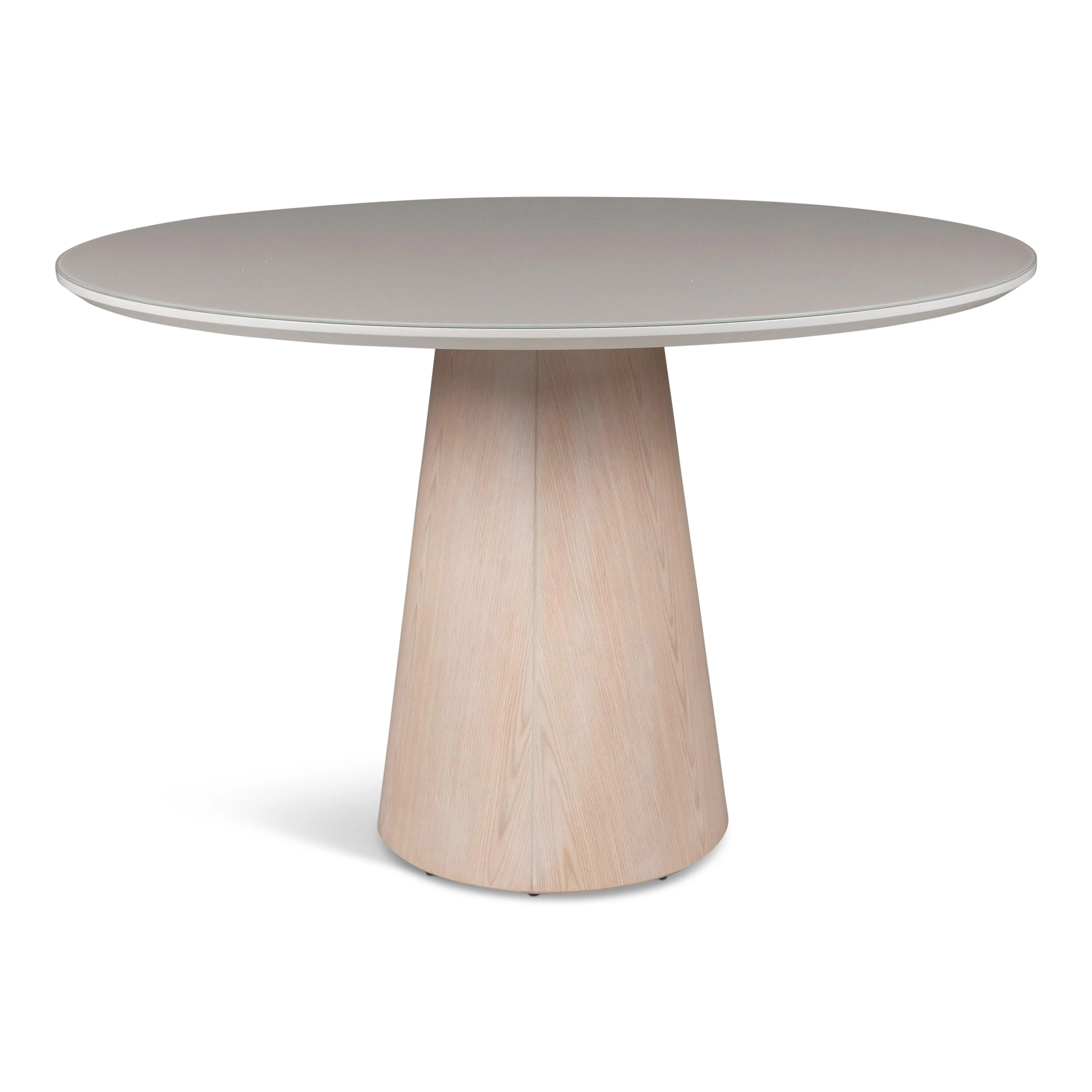 Modern Brazilian - Mona - Glass Top Round Dining Table - Image 10
