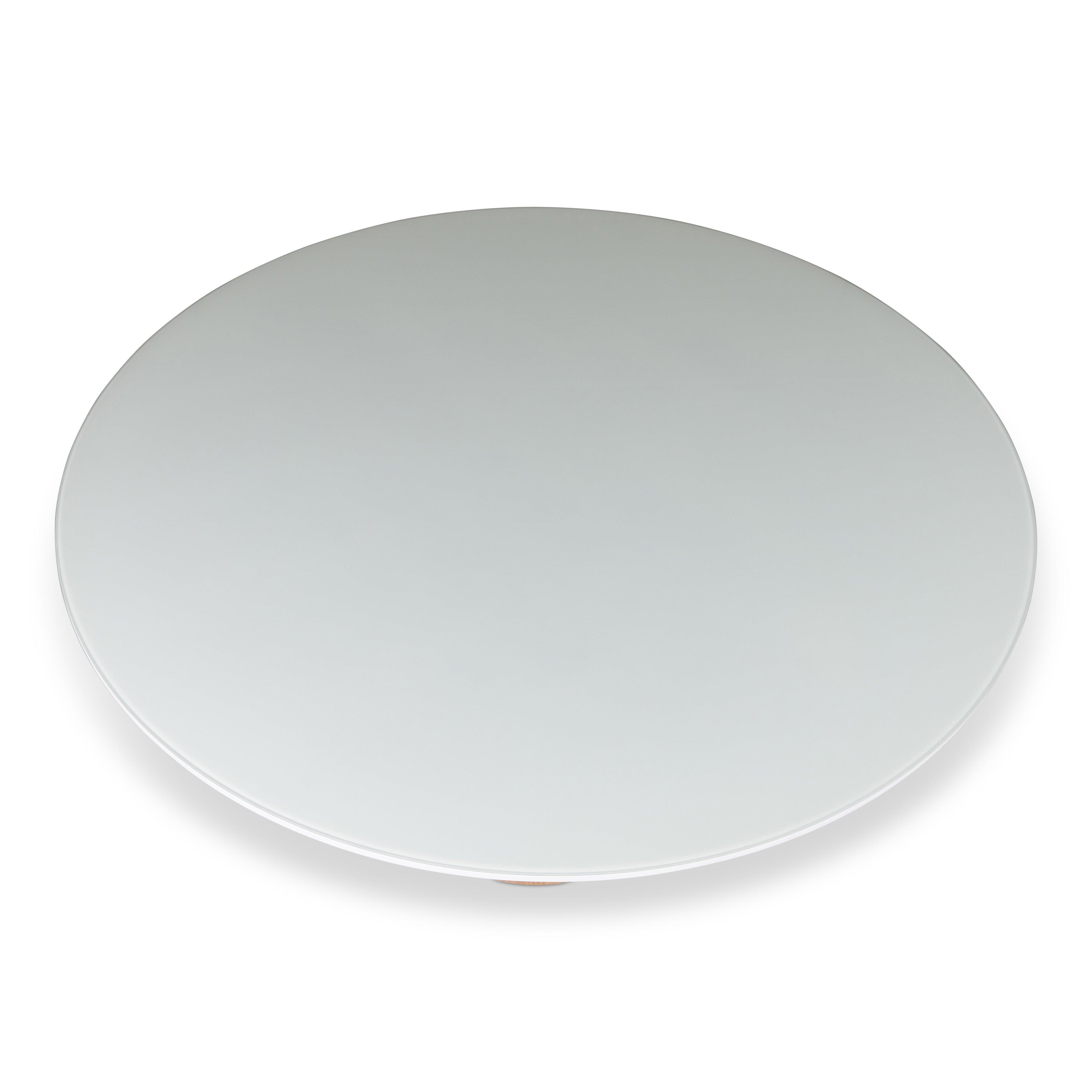Modern Brazilian - Mona - Glass Top Round Dining Table - Image 4