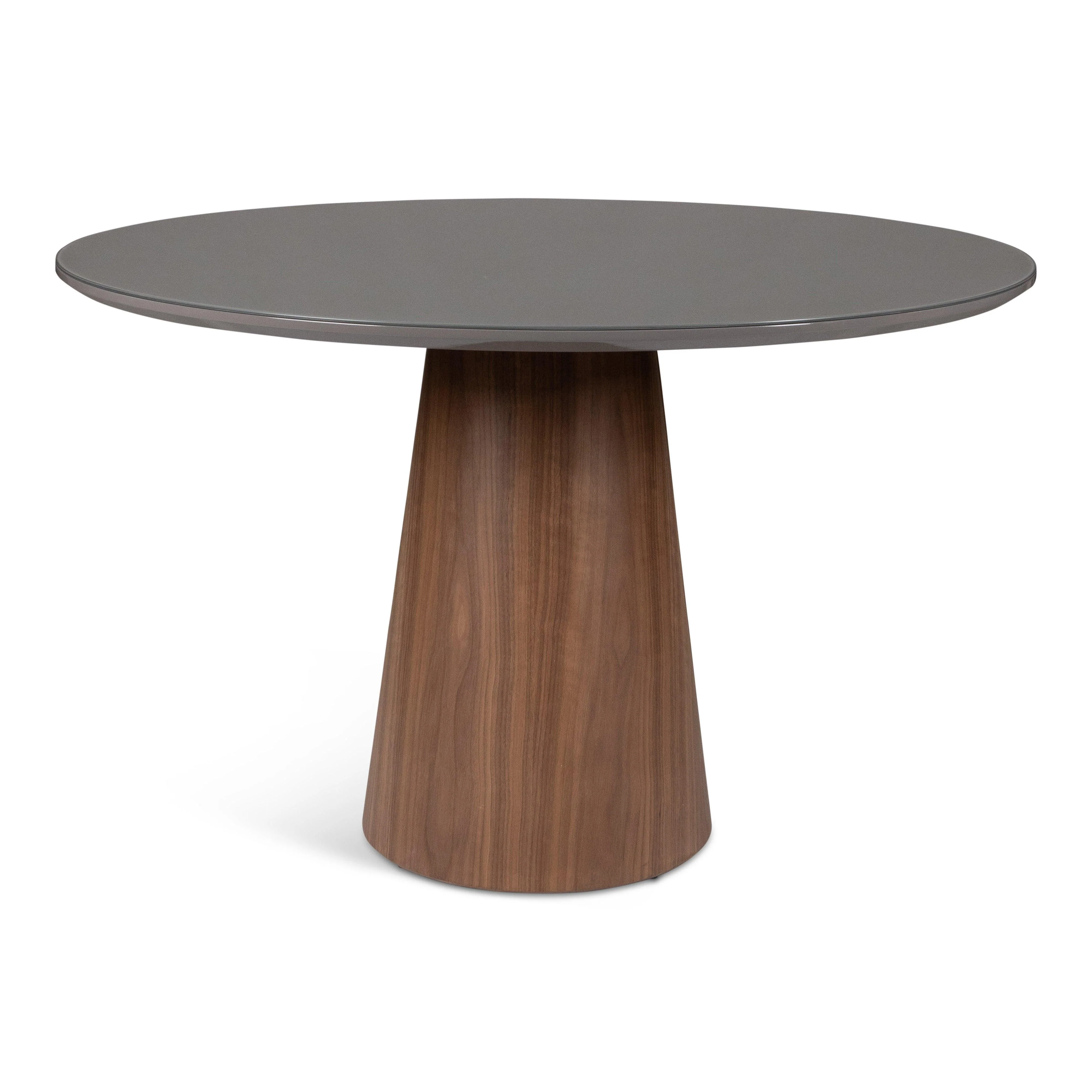 Modern Brazilian - Mona - Glass Top Round Dining Table - Image 5