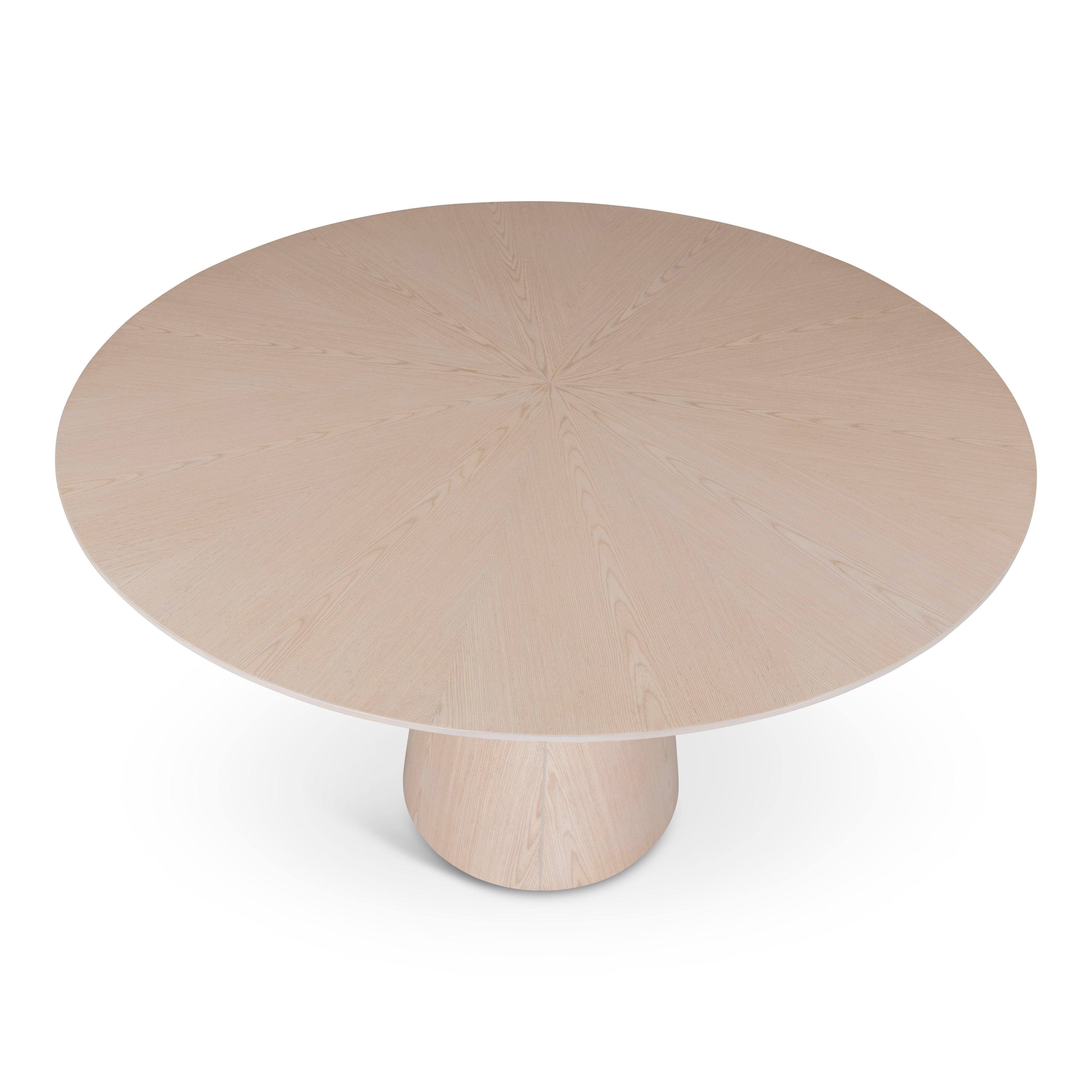 Modern Brazilian - Mona - Wooden Top Round Dining Table - Image 7