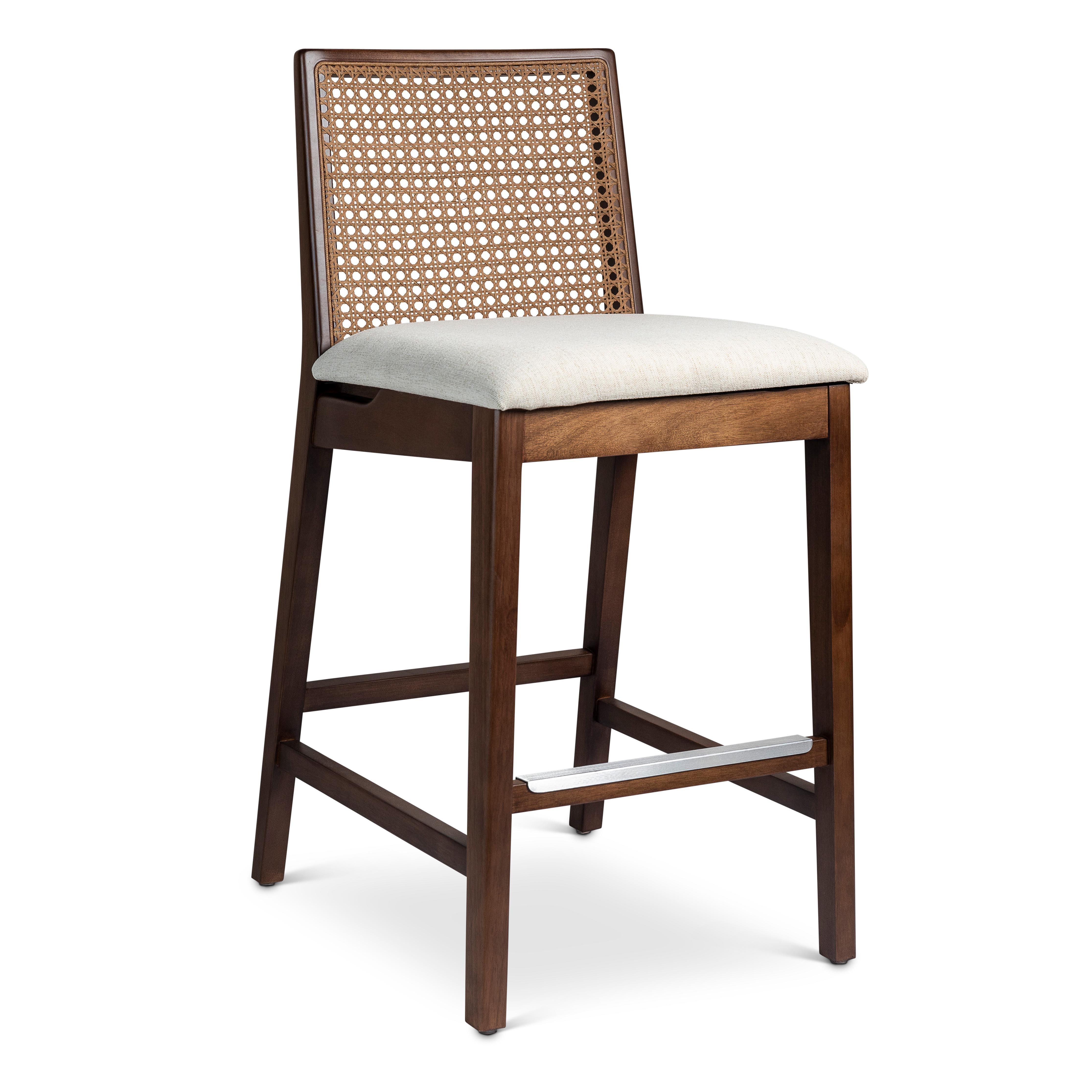 Modern Brazilian - Nardia - Cane Counter Stool - Image 12
