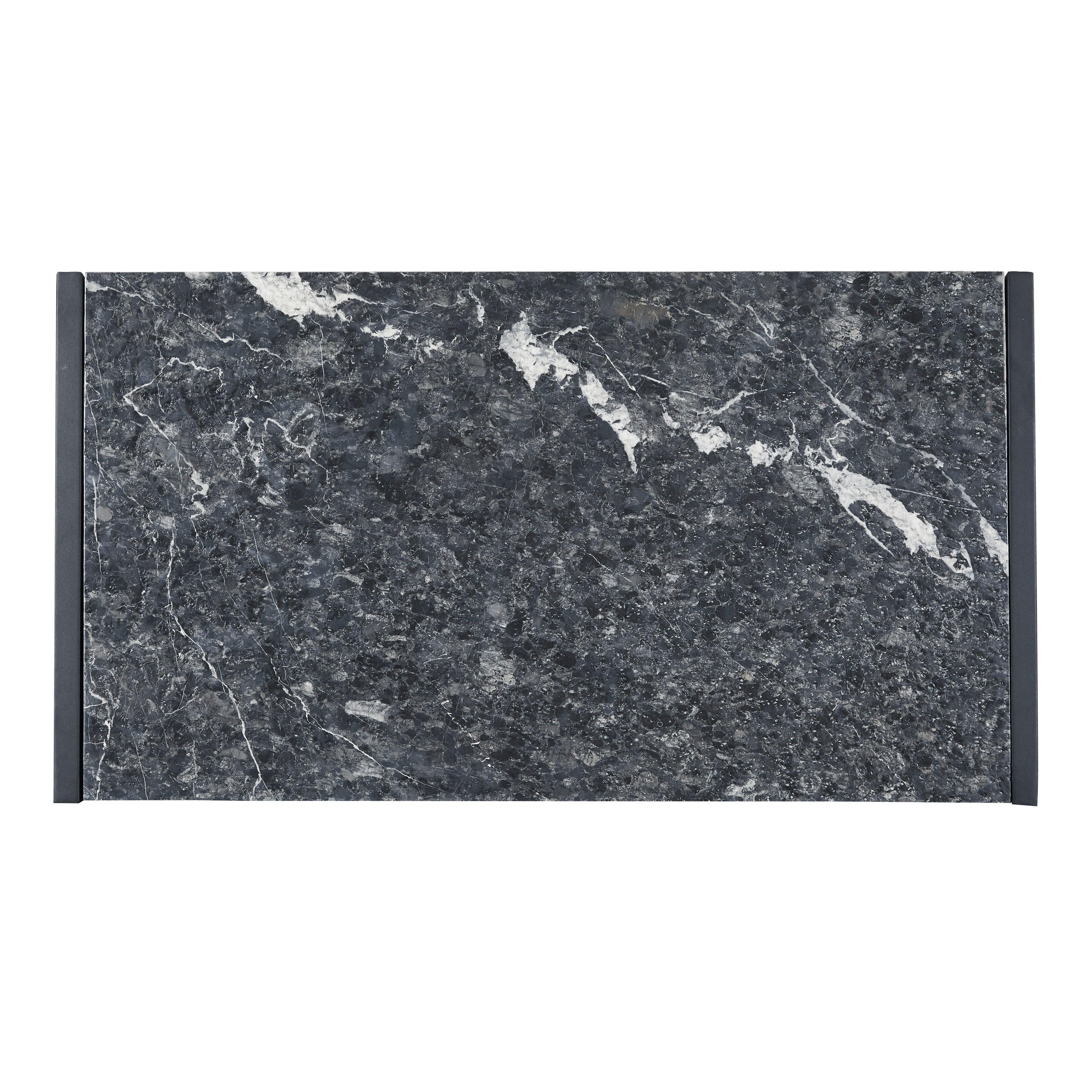 Modern Industrial Stone Top Cocktail Table - Image 4