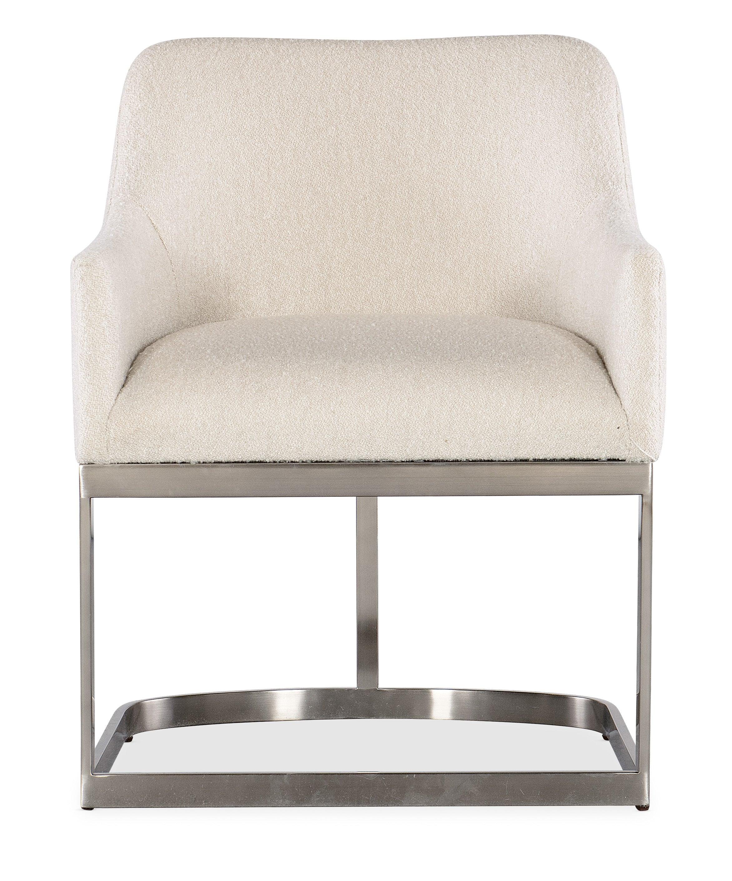 Modern Mood Upholstered Arm Chair w/Metal Base - Set of 2 - Image 3