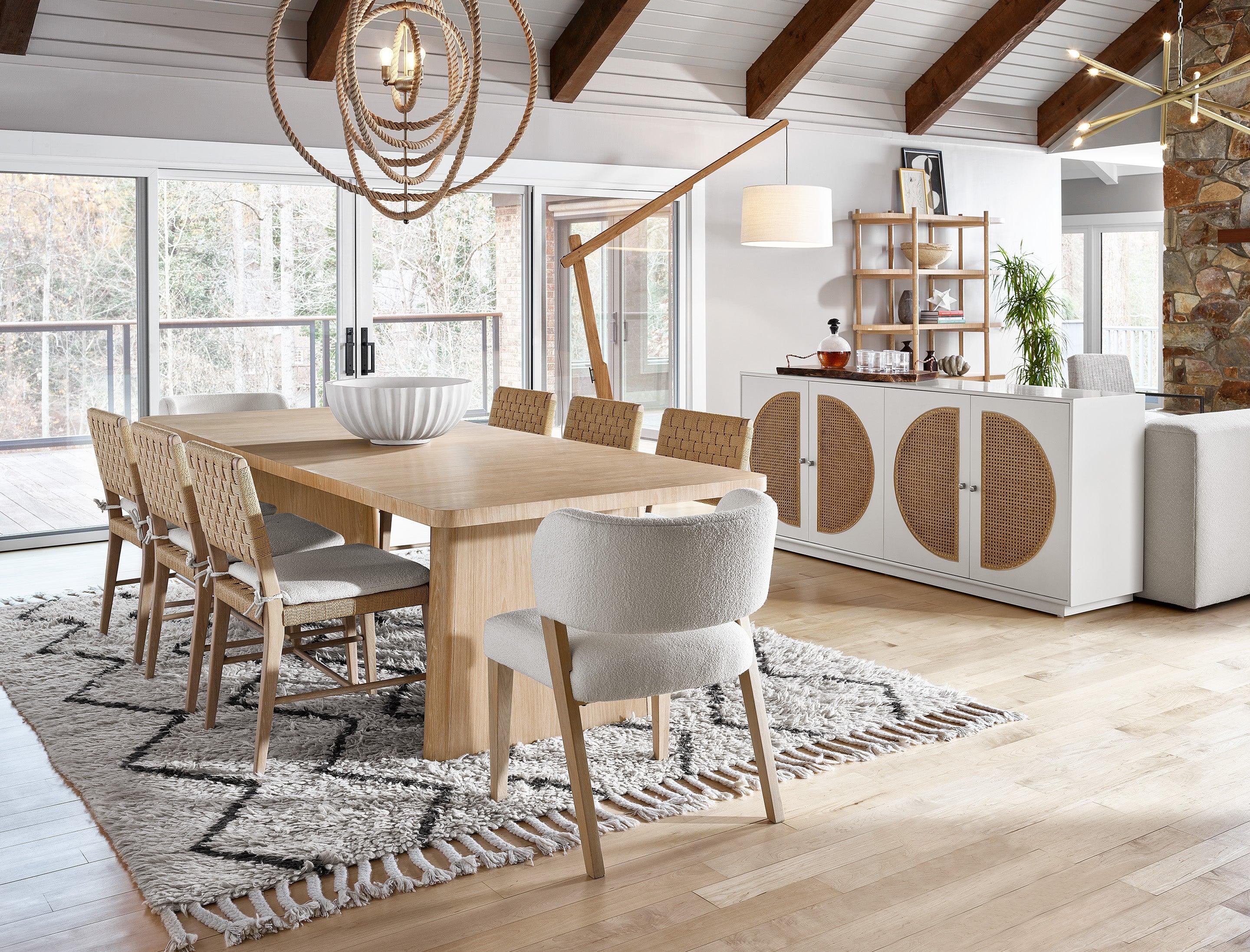 Modern Nomad Rectangular Dining Table - Image 6