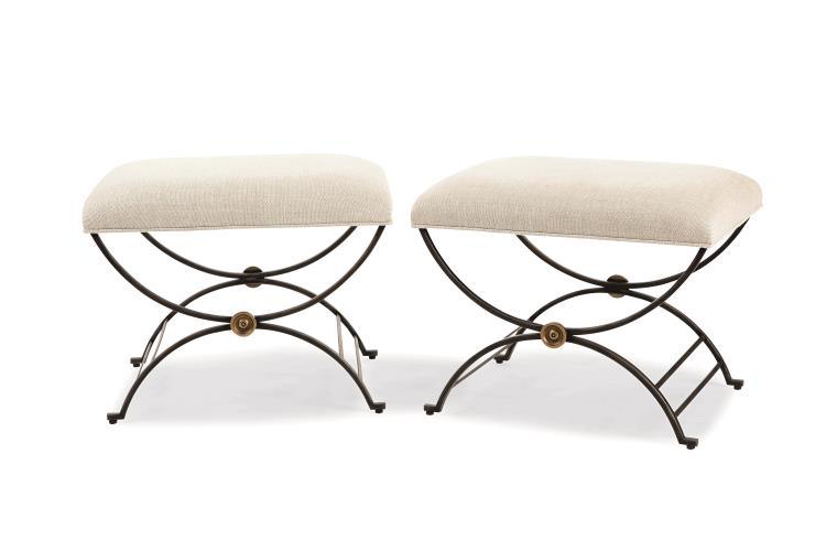 Monarch Niles Bench With Fabric Seat - Image 2
