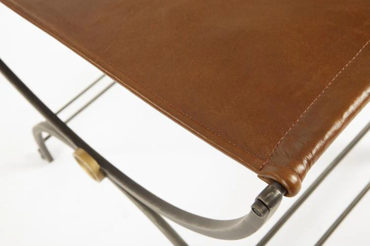 Monarch Niles Bench With Leather Seat - Image 4
