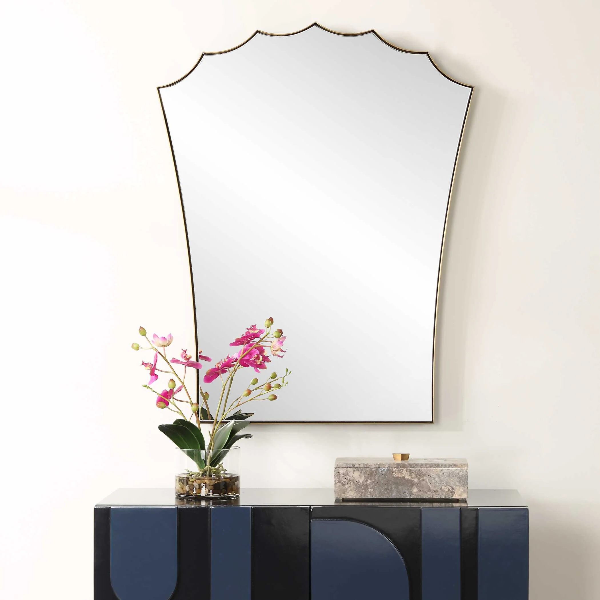 Monarch Scalloped Arched Vanity Mirror - Image 2