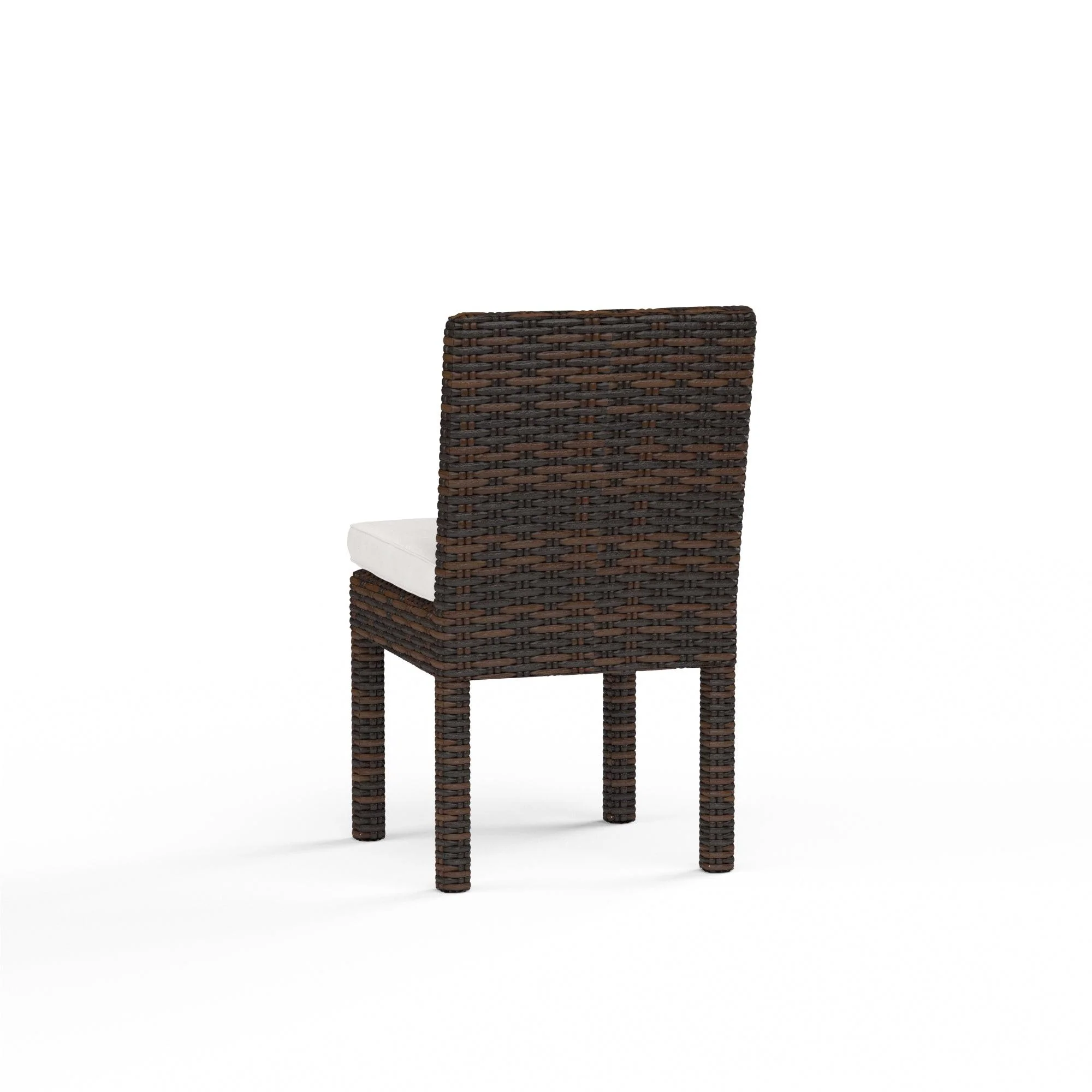 Montecito Armless Dining Chair in Canvas Flax w/ Self Welt - Image 2