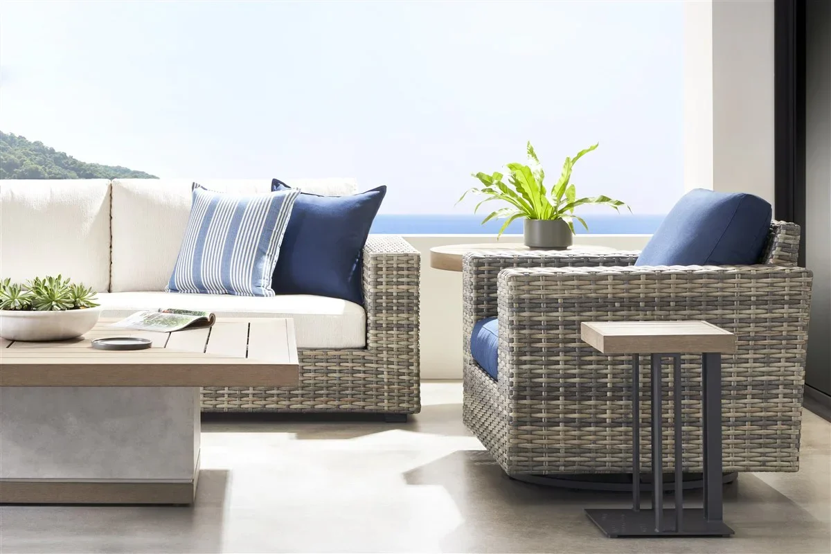 Montecito Outdoor Accent Table Square - Image 2