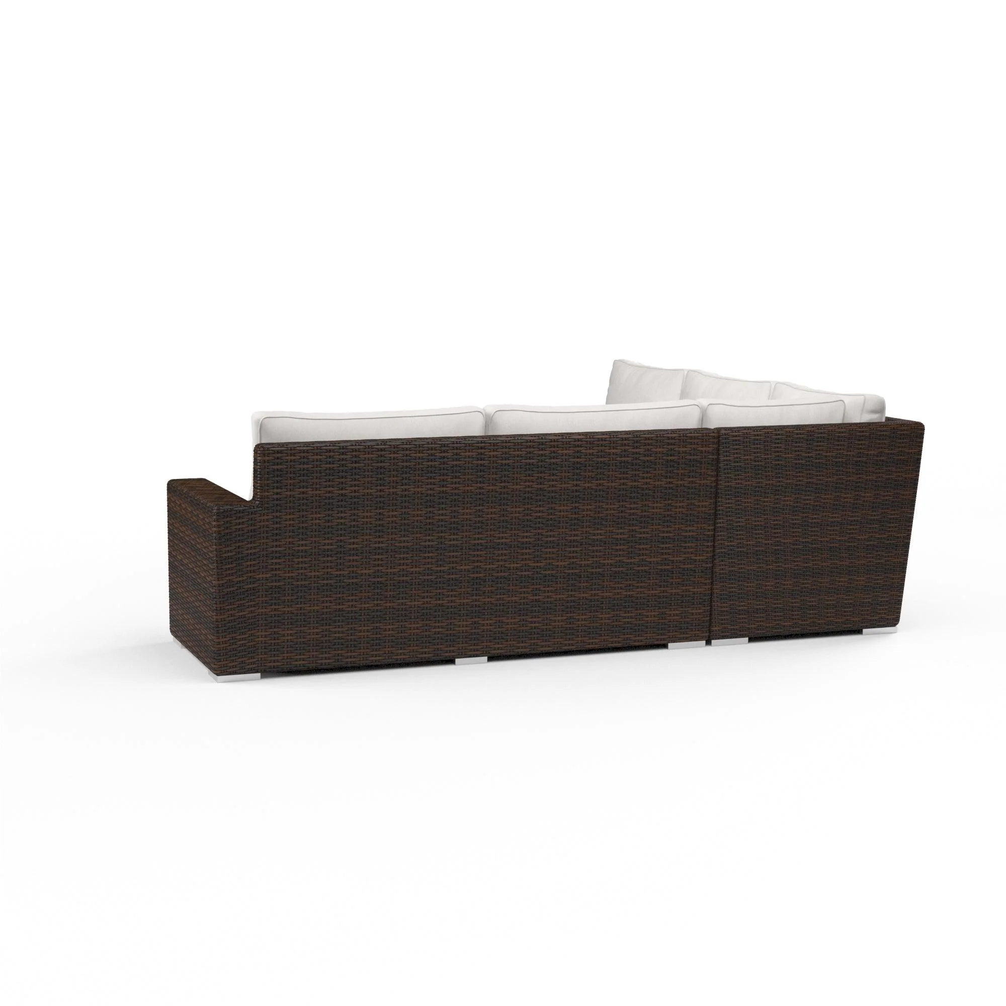 Montecito Sectional in Canvas Flax w/ Self Welt - Image 2