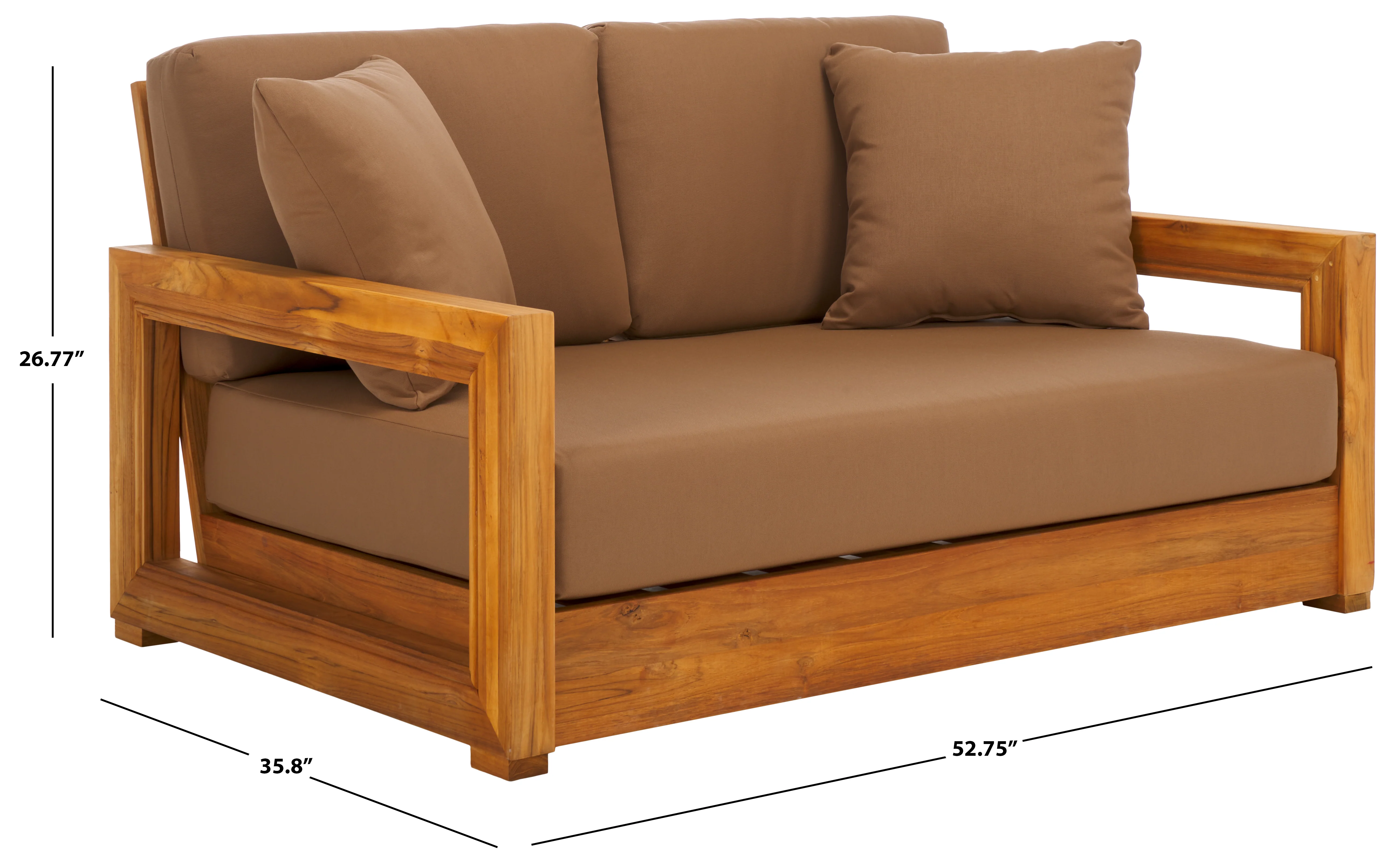 Montford Brazilian Teak 2-Seat Bench - Image 21