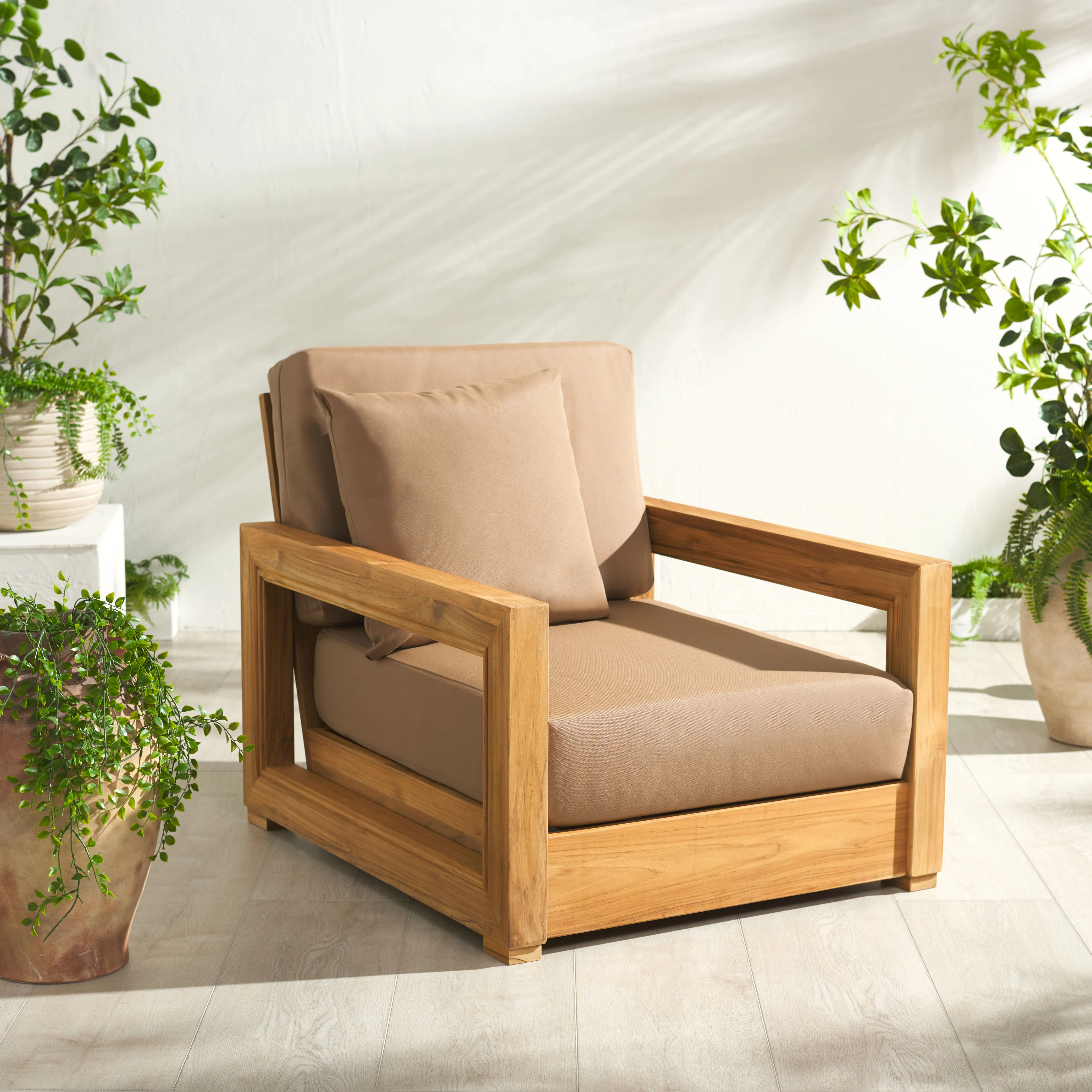Montford Brazilian Teak Armchair - Image 17