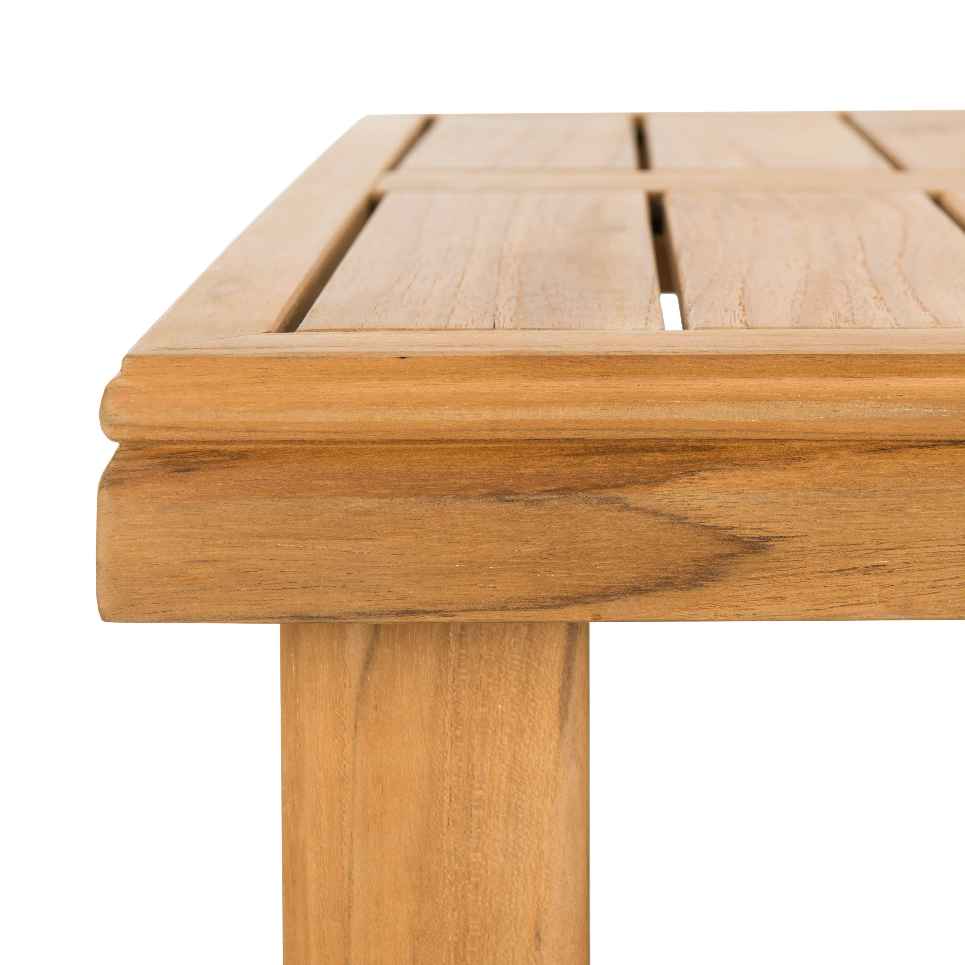 Montford Brazilian Teak End Table/ Natural Teak - Image 9