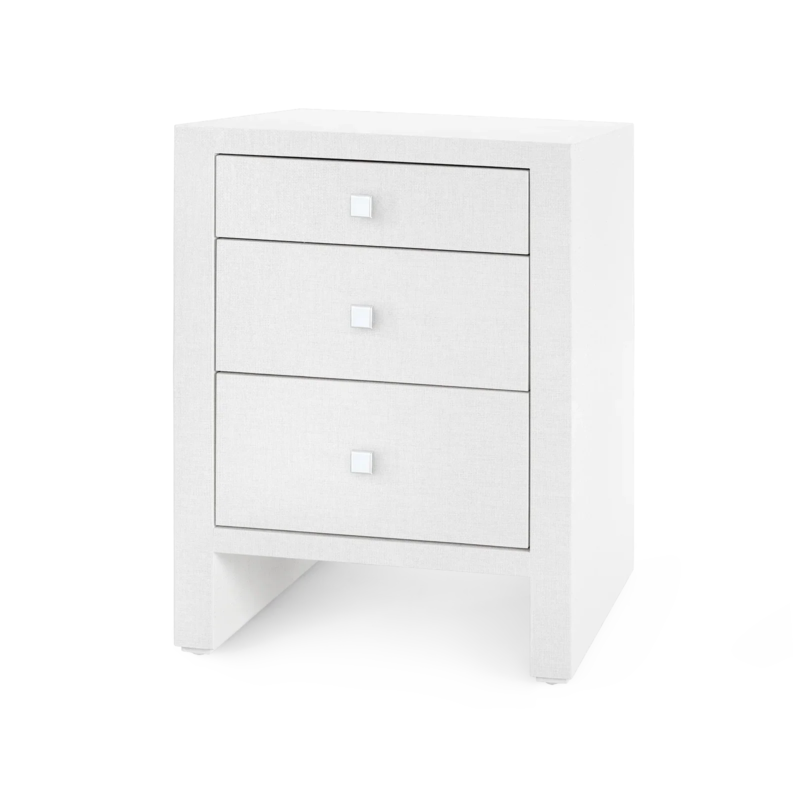 Morgan Grasscloth 3-Drawer Side Table