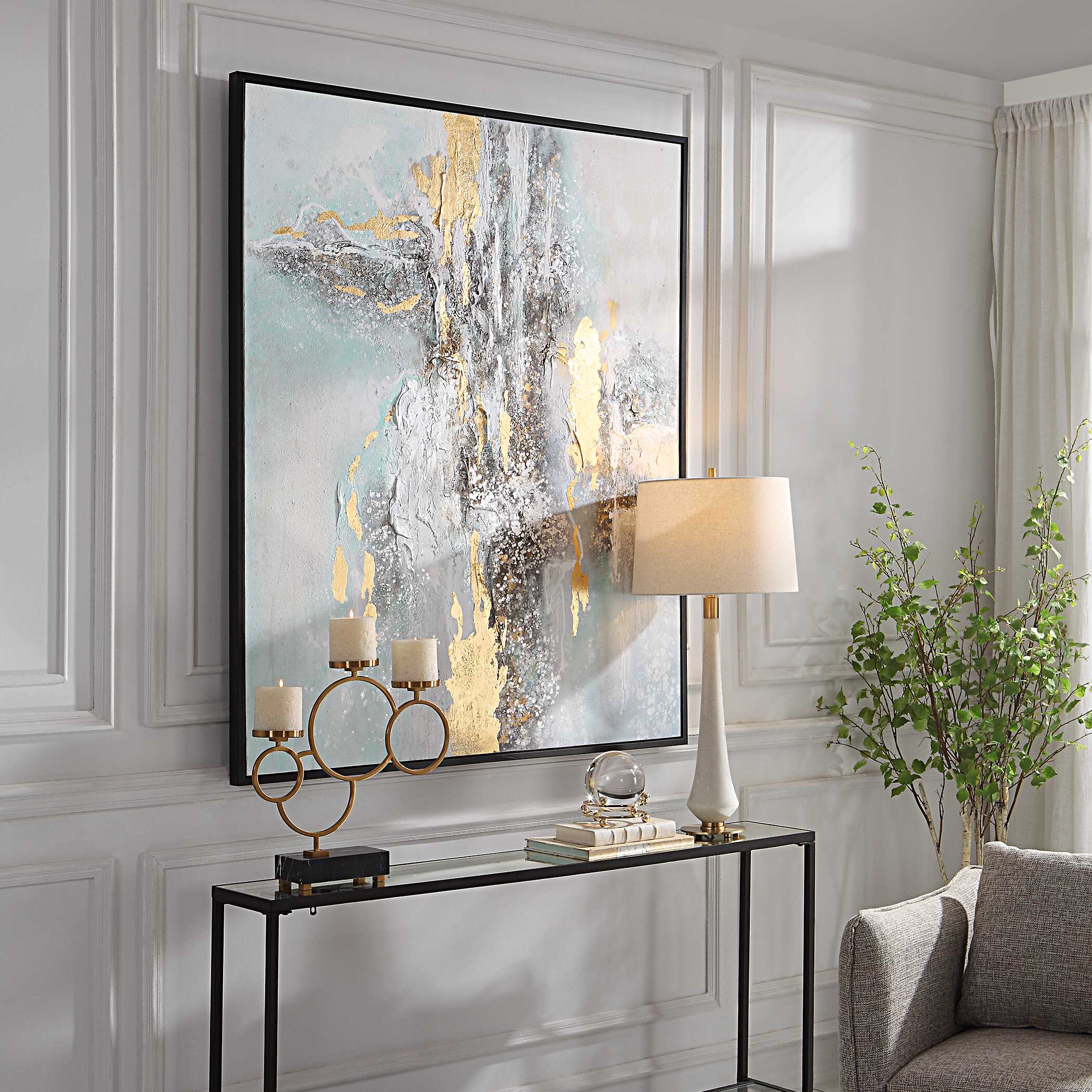 Mountain Mist Hand Painted Canvas - Image 3