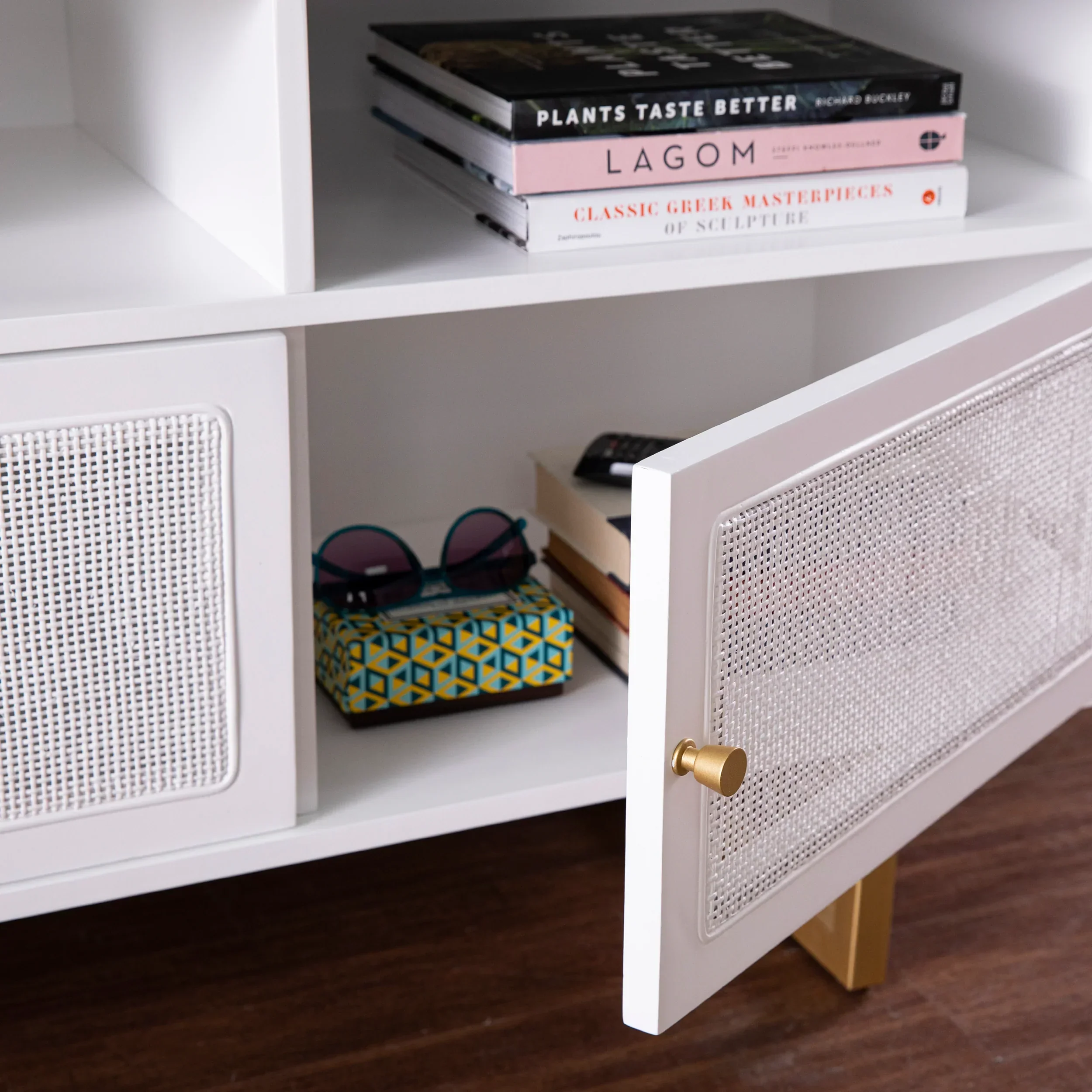 Mursley Media Cabinet w/ Storage - White - Image 7