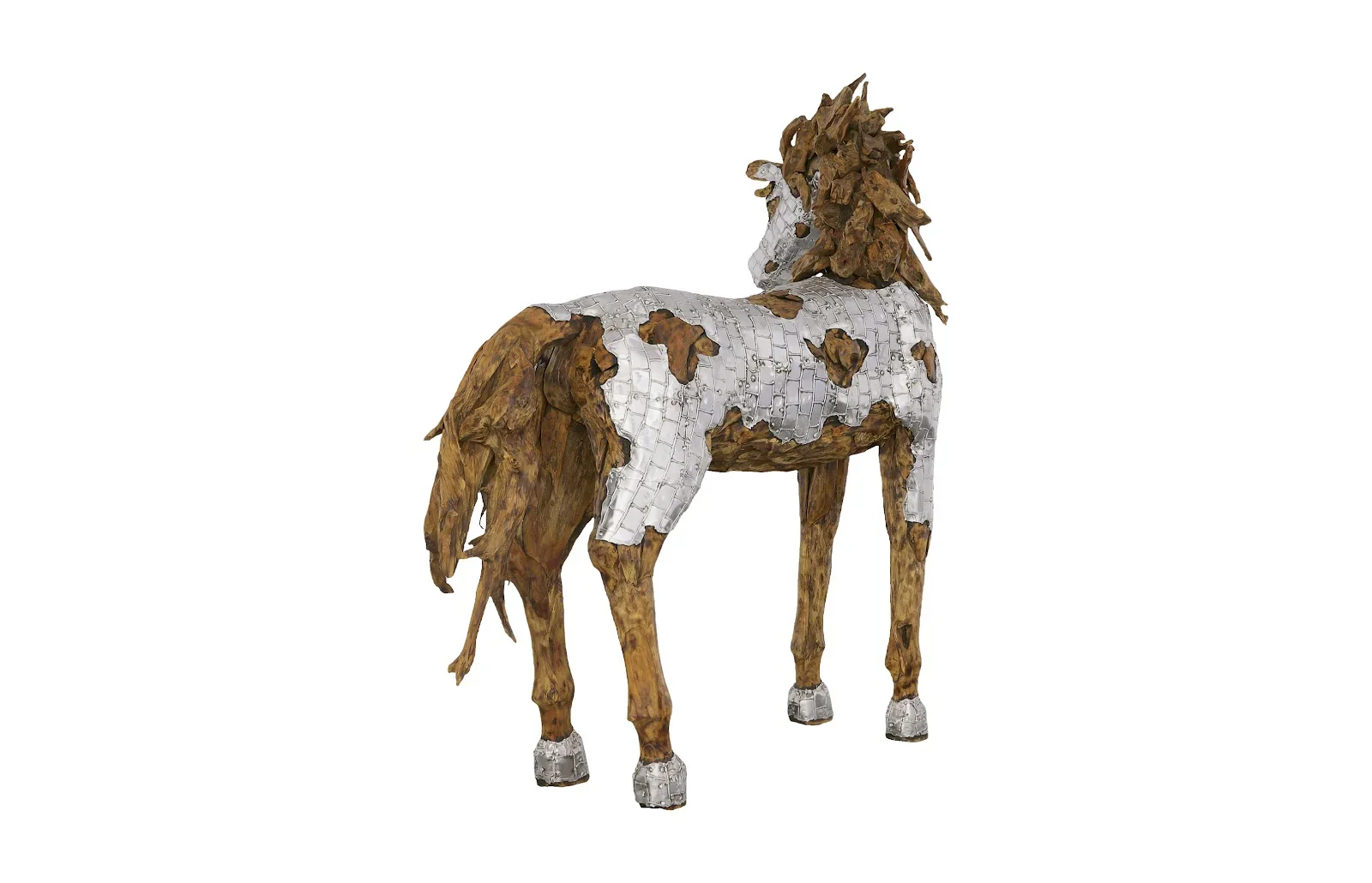 Mustang Horse Armored Sculpture - Image 2