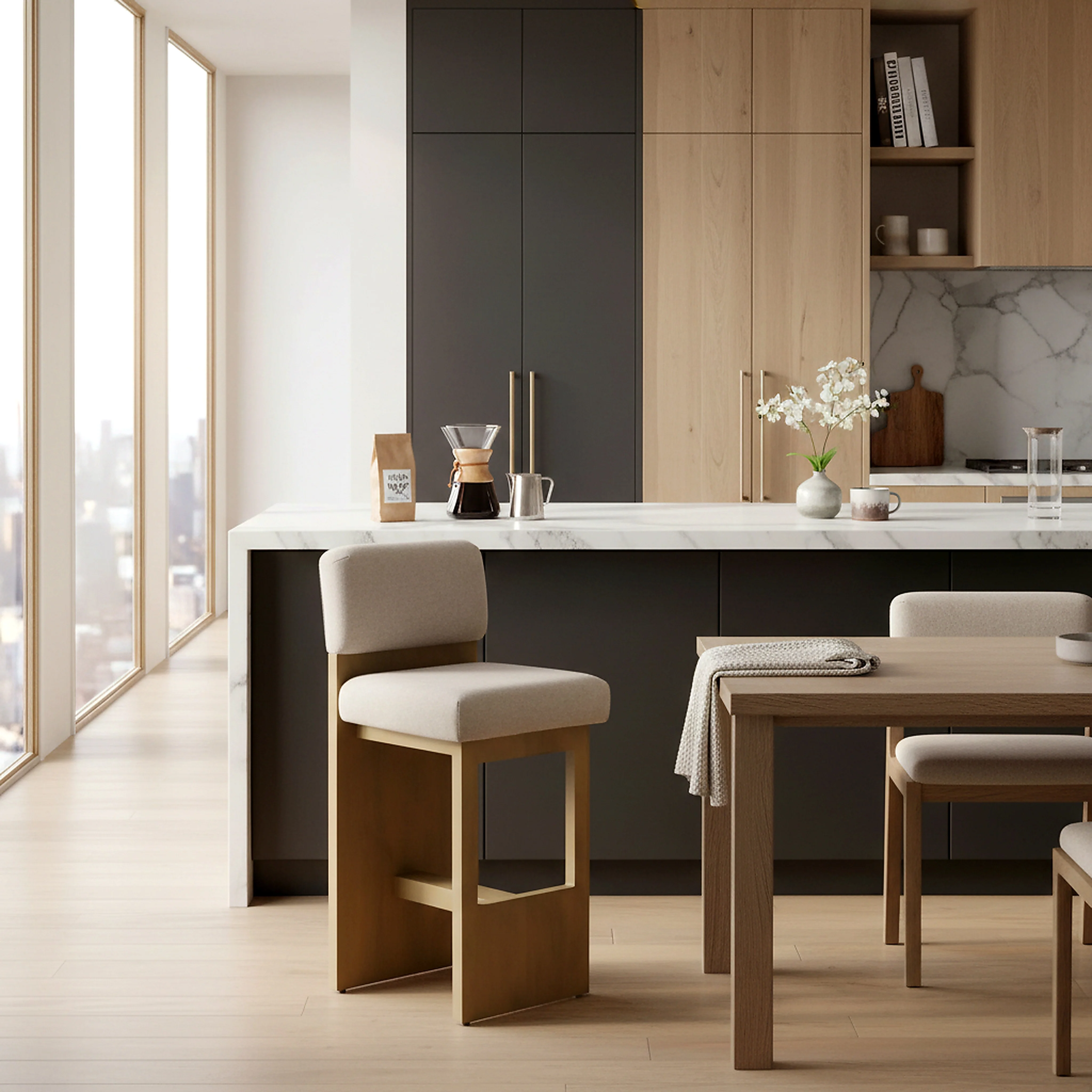 Naja Modern Counter Stool - Image 2