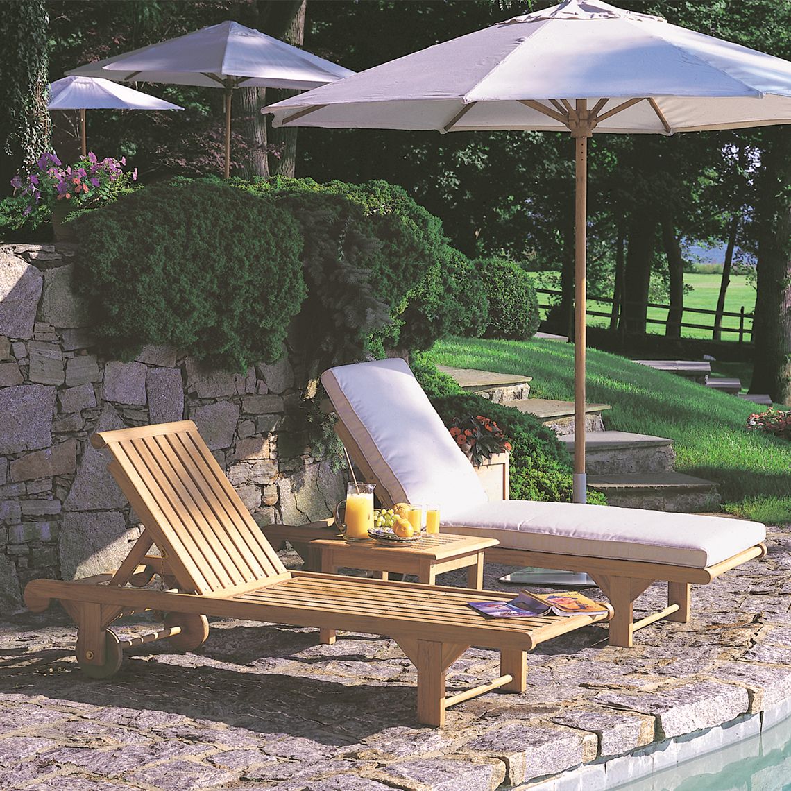 Nantucket Adj. Chaise Lounge W/Wheels - Image 2