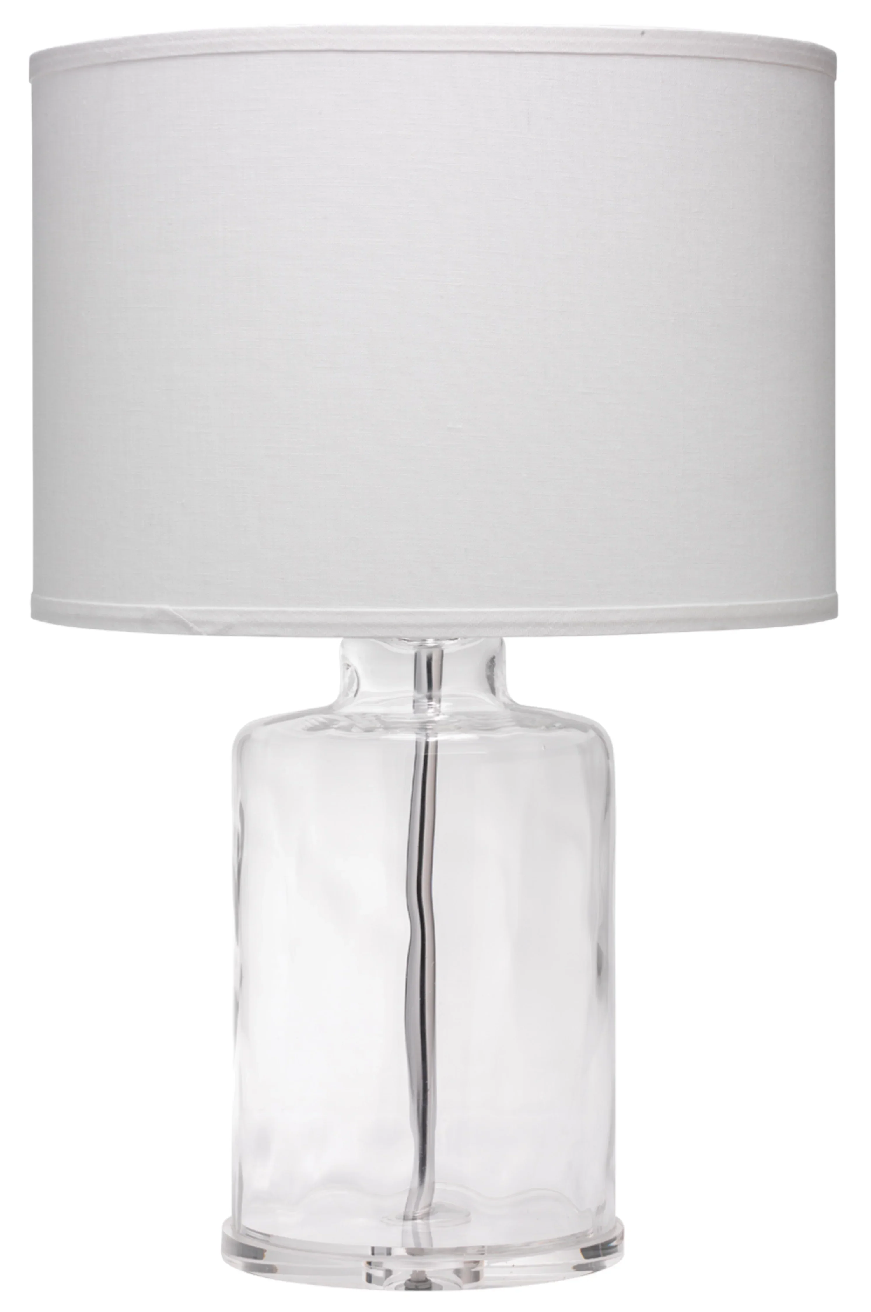 Napa Glass Table Lamp with Linen Shade