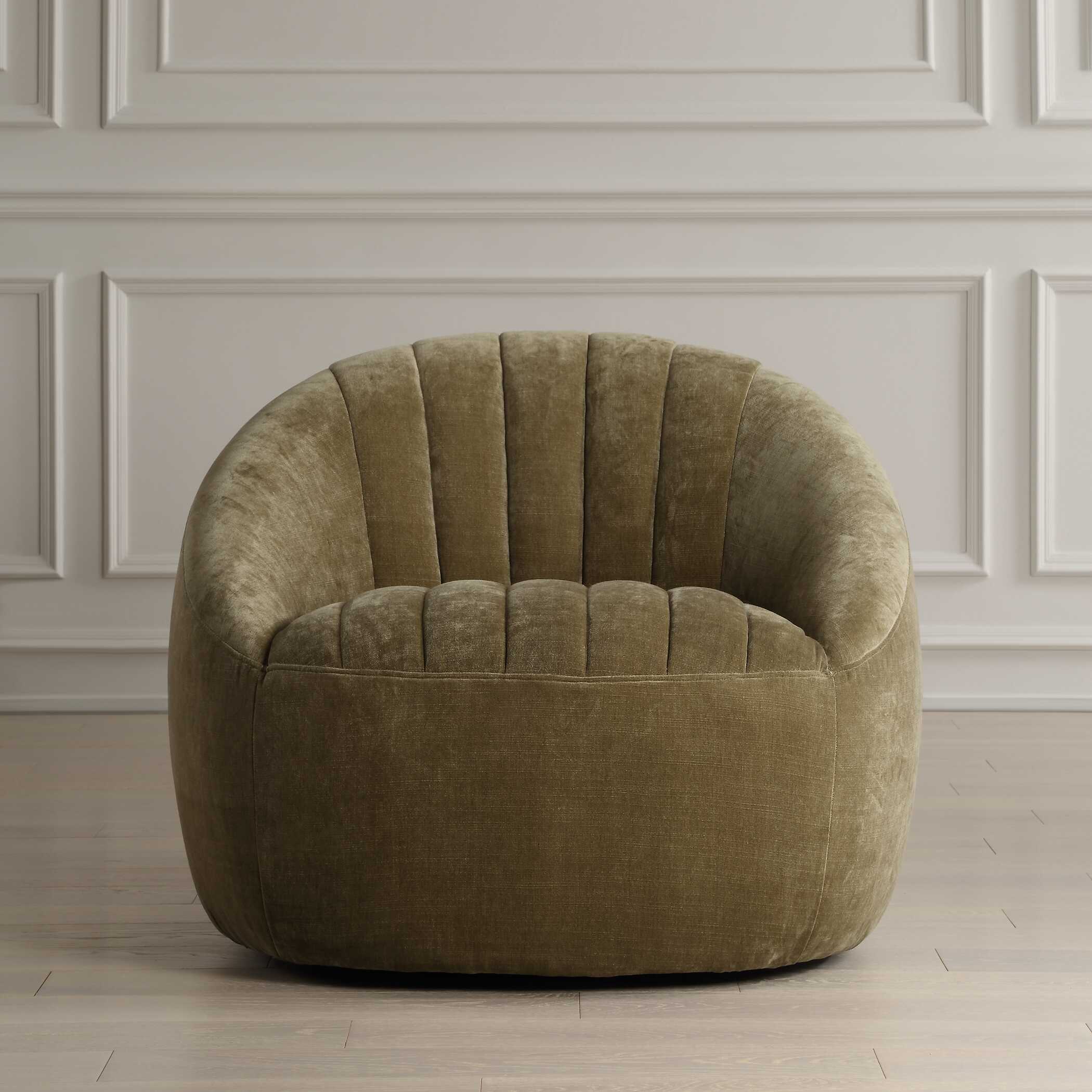 Narrows Moss Green Swivel Chair - Image 2