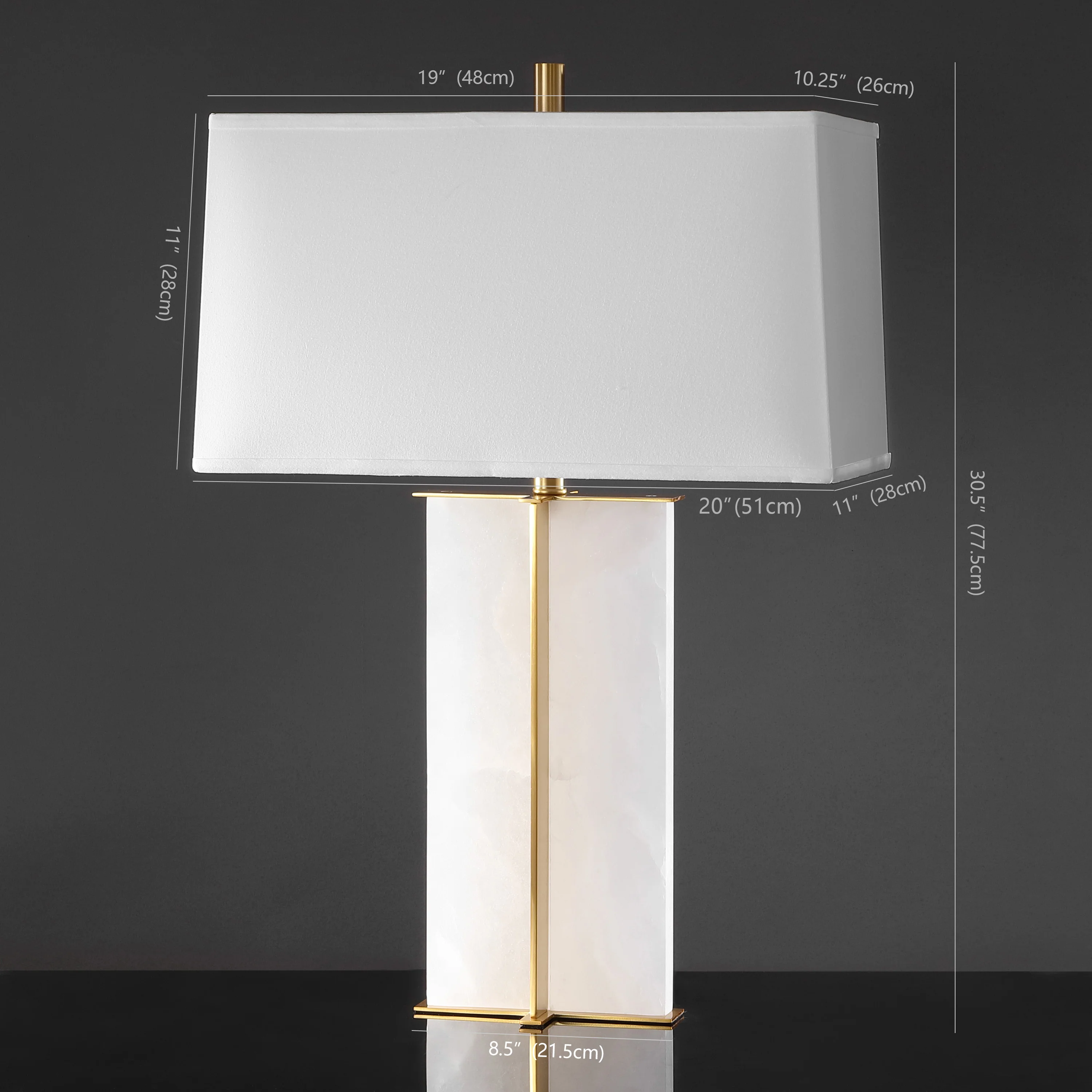 Natalee Marble Table Lamp - Image 4