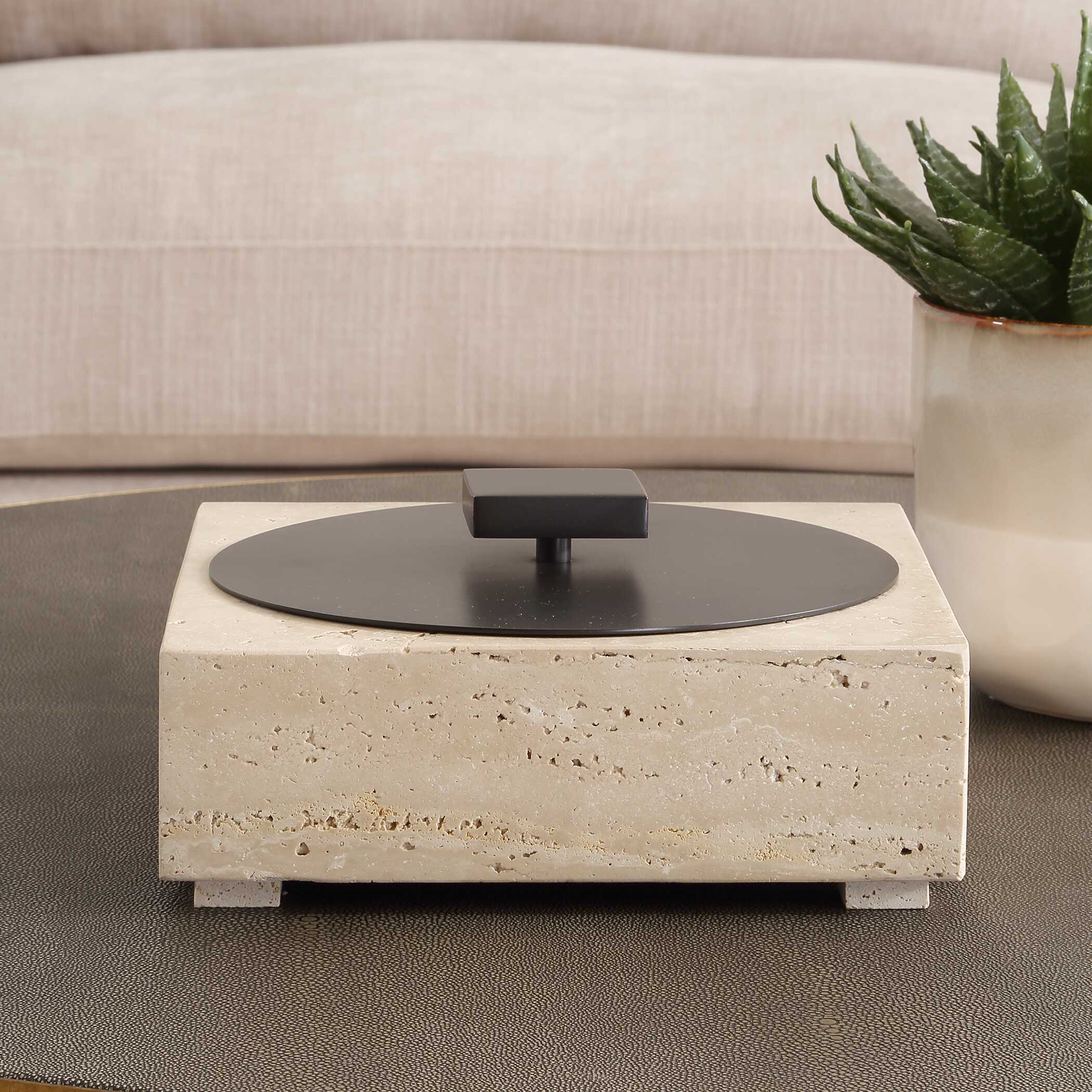 Natural Luxe Travertine Box - Image 3