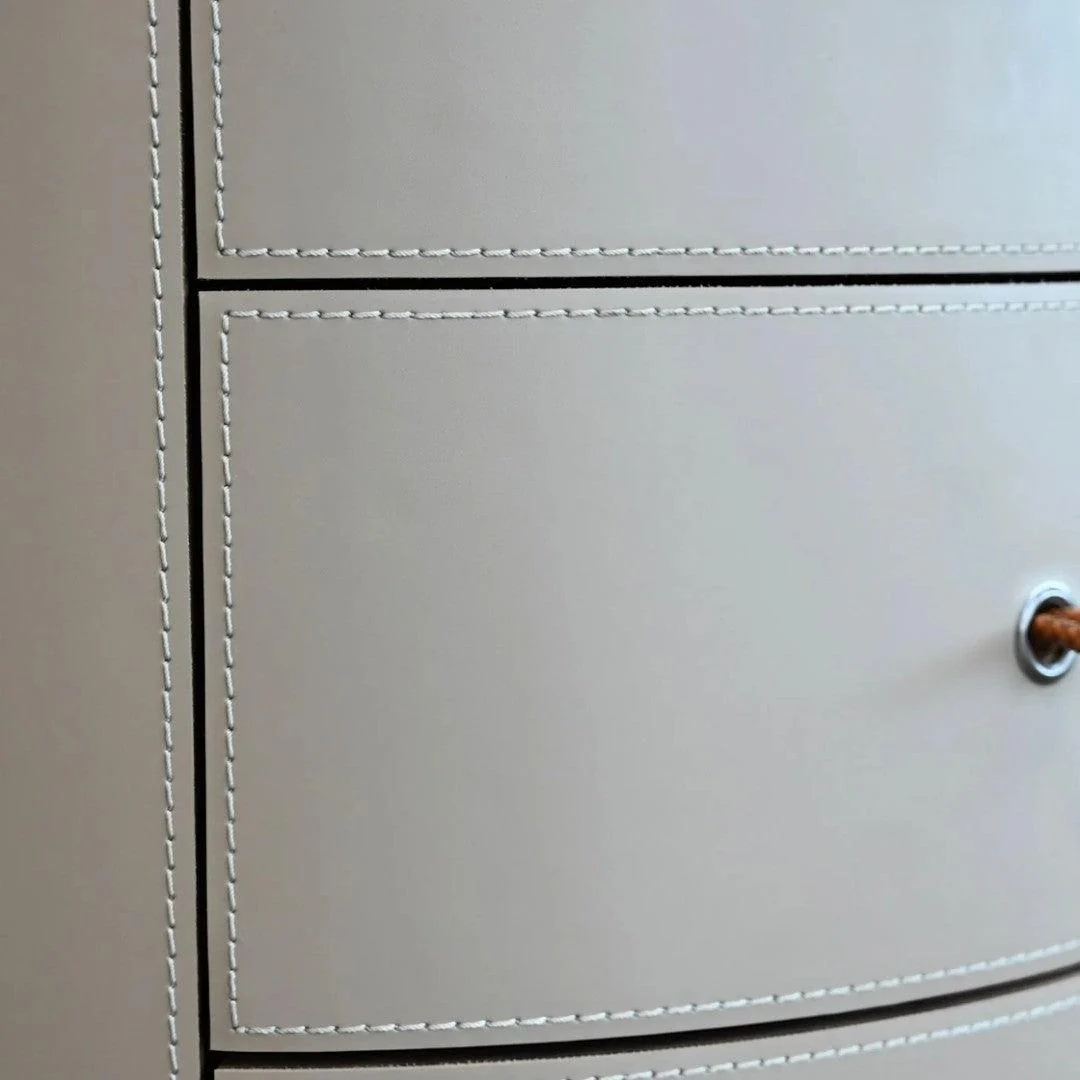 NERU Side Table Round 3-Drawer - Image 3