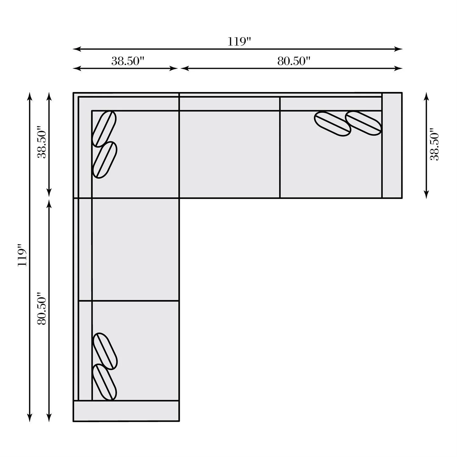 Nest Fabric Sectional Medium - Image 6