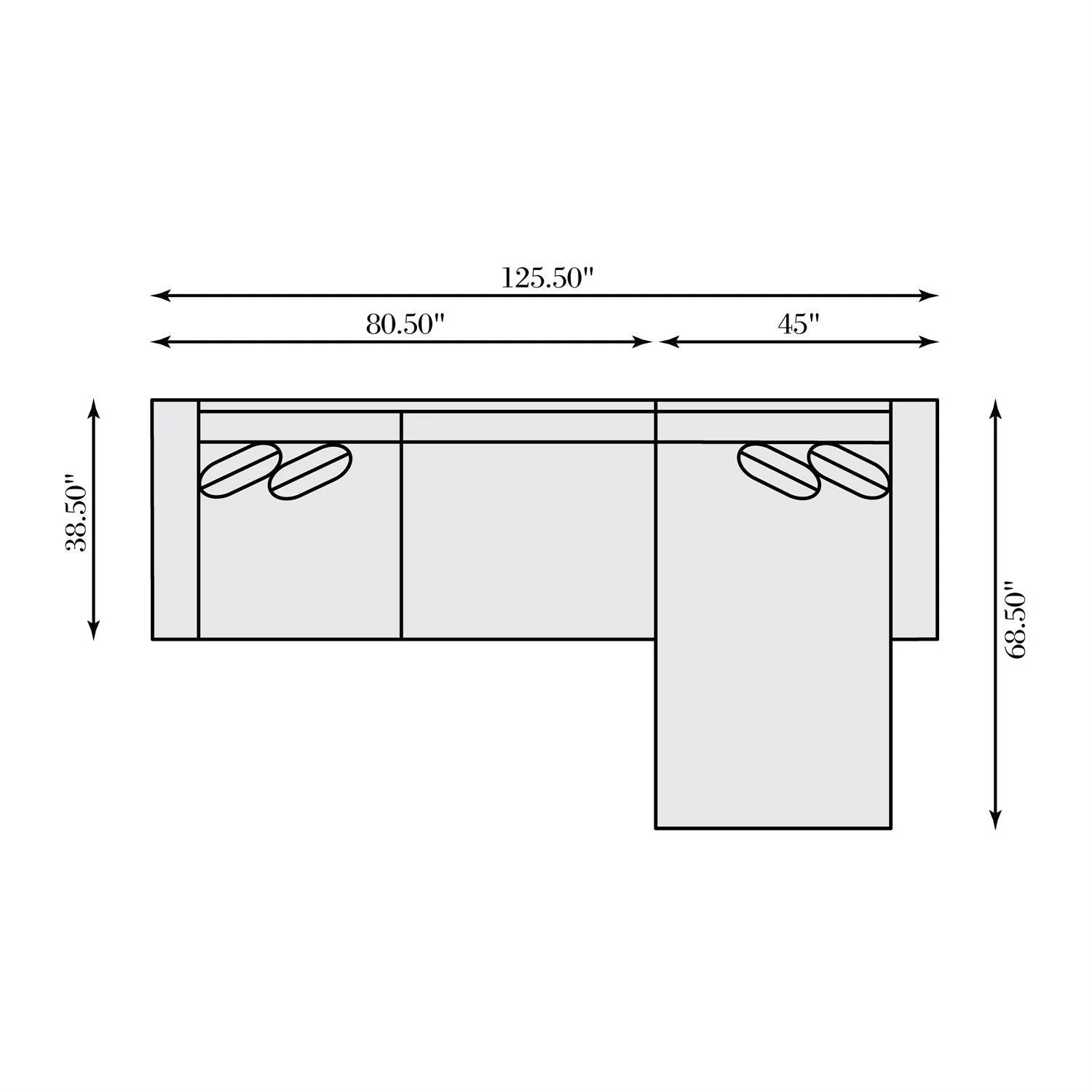 Nest Fabric Sectional Right - Image 6