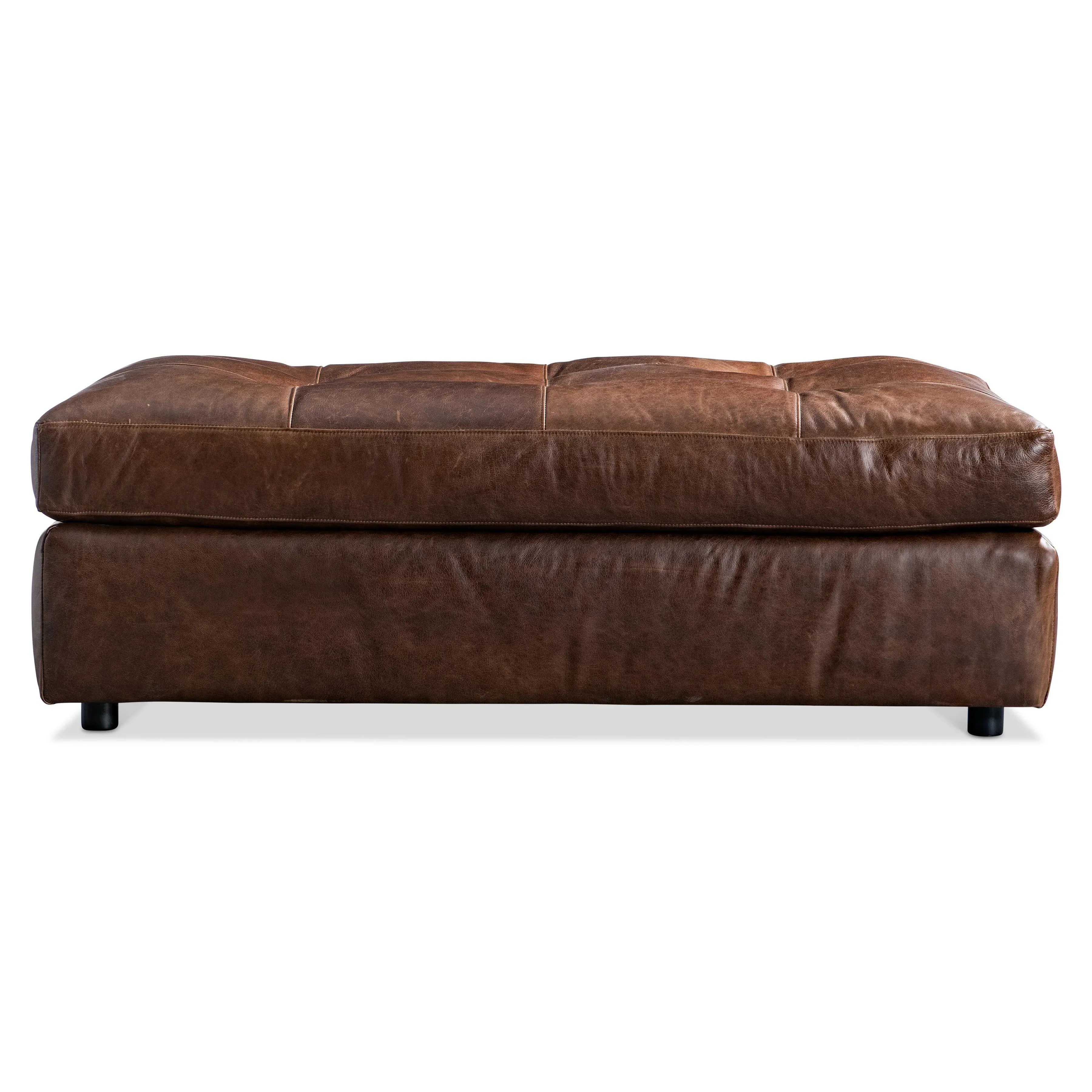Nest Leather Ottoman - Image 2